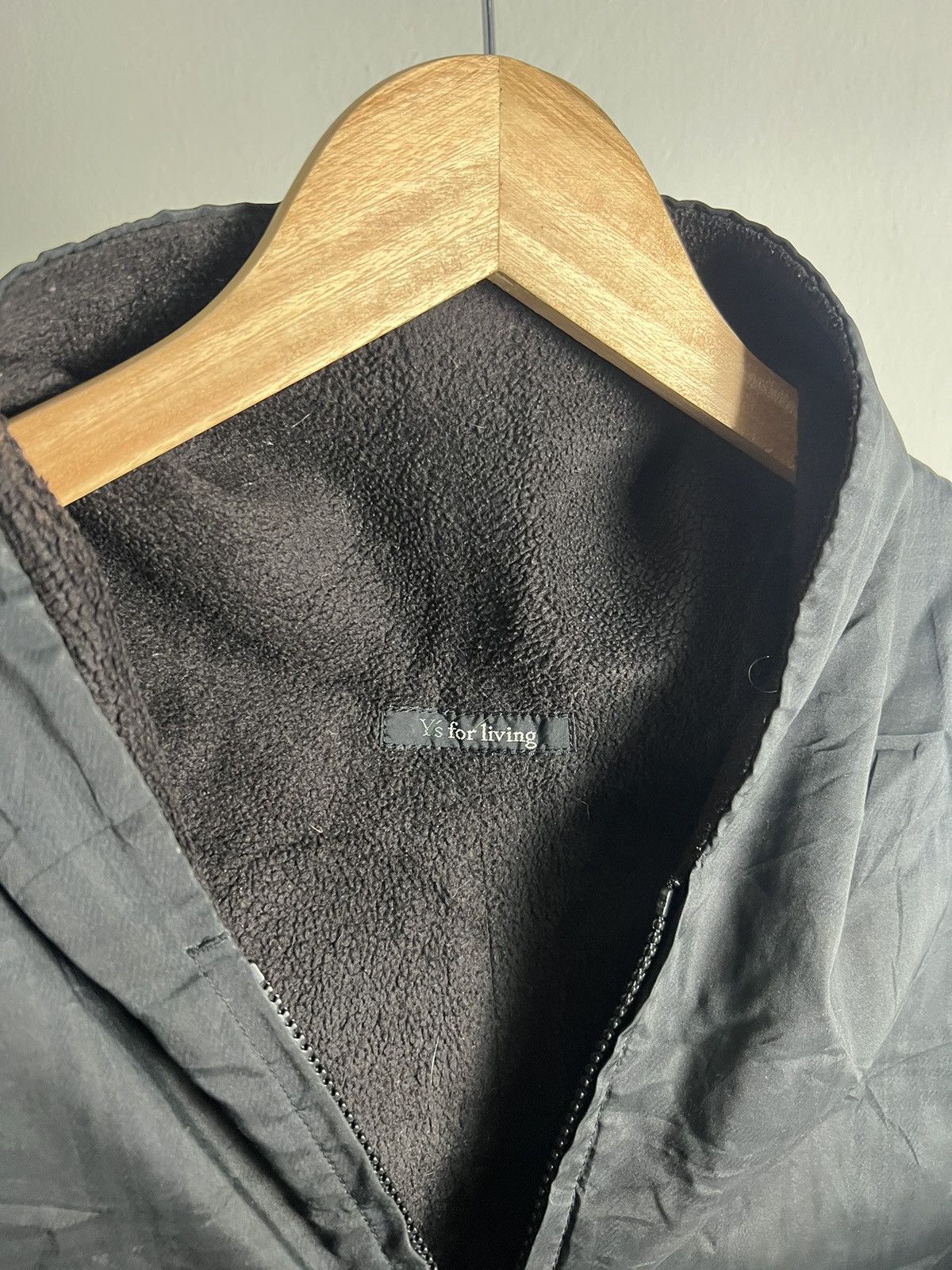 Y's × Y's for Men × Yohji Yamamoto 1990s Y's for Living Black Vest Fleece Lining Size US M / EU 48-50 / 2 - 3 Thumbnail