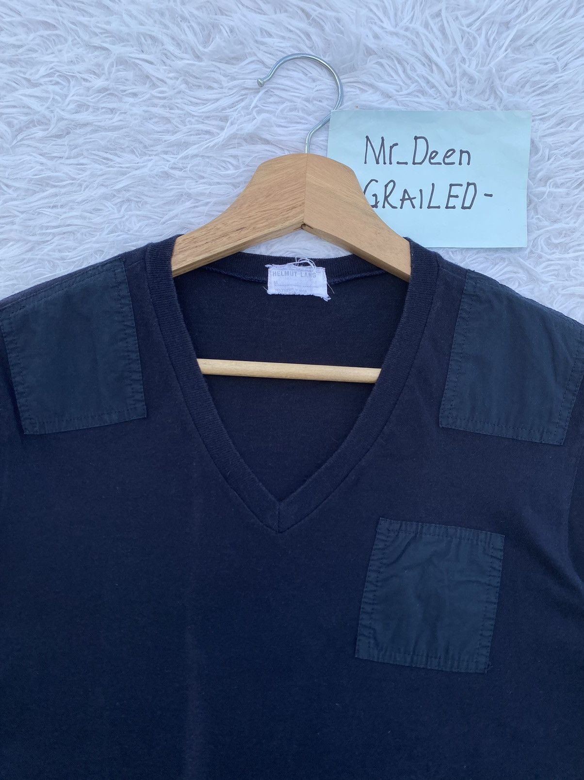 Helmut Lang Rare Vintage Helmut Lang Produce 1998 Pocket Tshirt Size US XS / EU 42 / 0 - 7 Thumbnail
