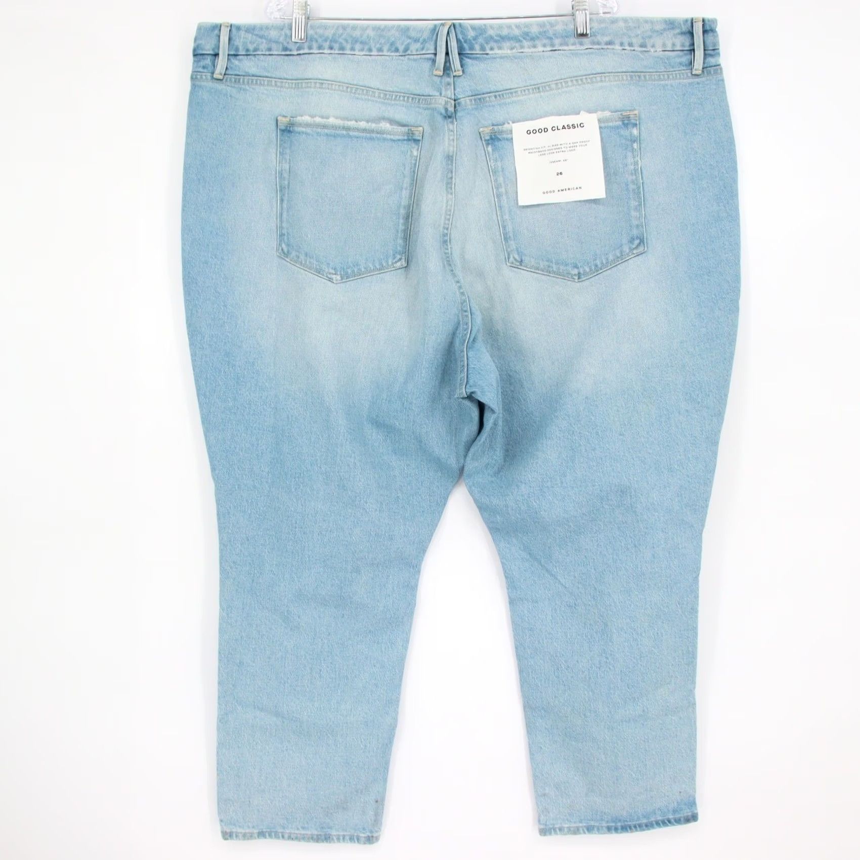 Good American Good American Womens Good Classic High Rise Straight Leg Jeans Light Wash Sz 26 Size 26" / US 2 / IT 38 - 8 Thumbnail