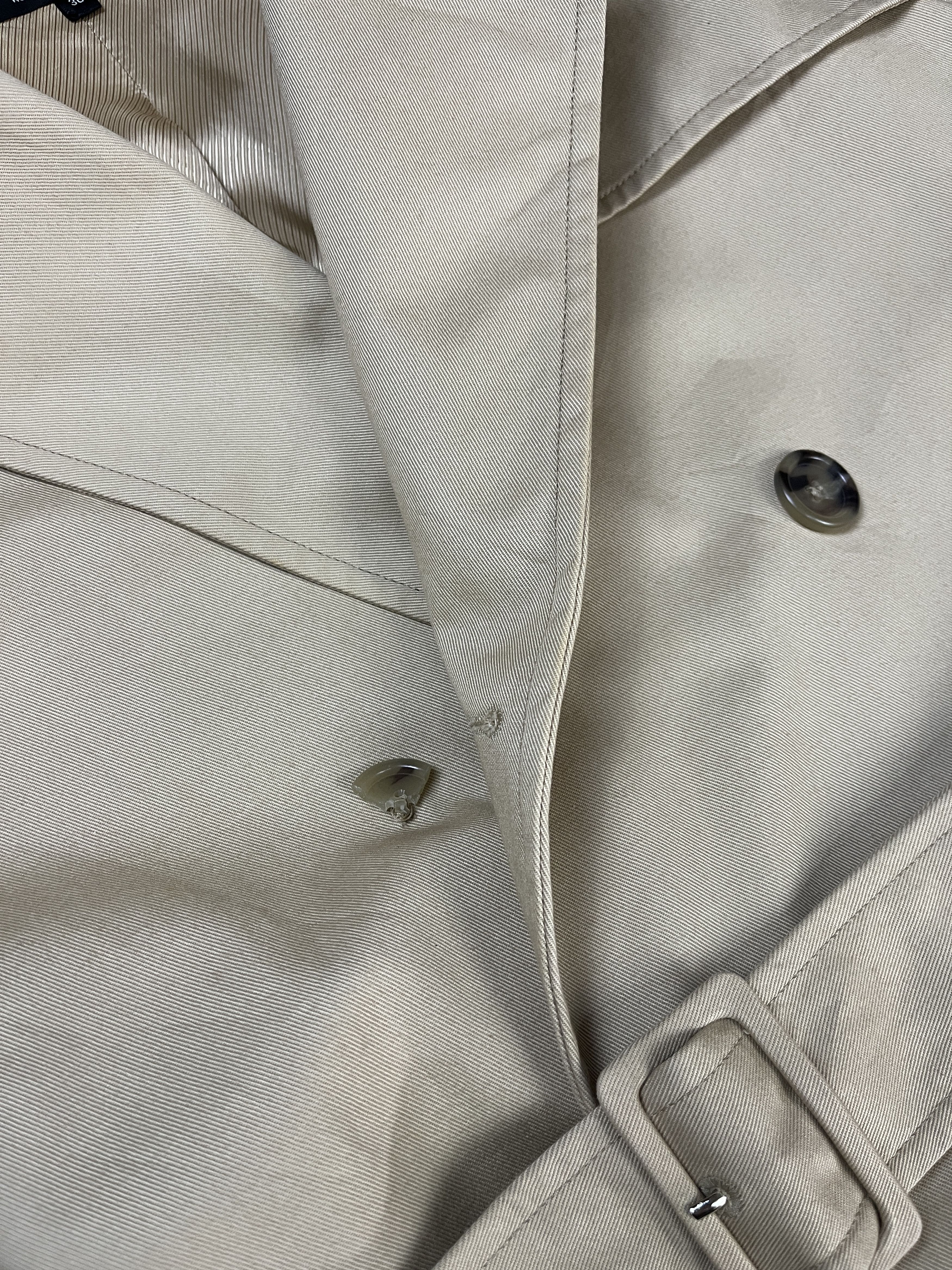 A.P.C. A.P.C Beige Trench Coat Made in Bulgaria Size US S / EU 44-46 / 1 - 18 Thumbnail