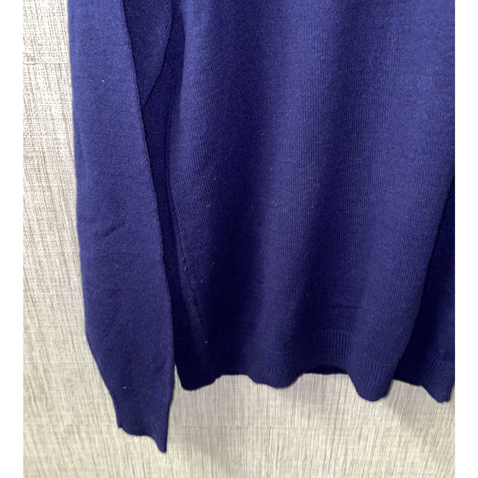 Vintage VINTAGE Tuxan Sweater Moc Neck Men Navy Blue Acrylic Size M/L Regular 21 In Armpit Size US M / EU 48-50 / 2 - 4 Thumbnail