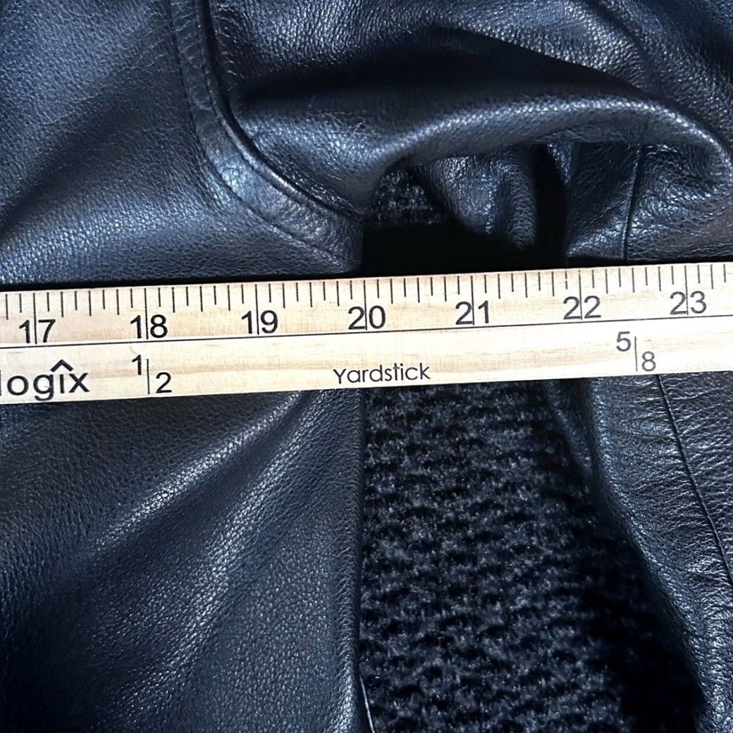 Vintage Wilsons Leather Jacket Black S Men 100% Leather Moto Button Snap Size US S / EU 44-46 / 1 - 7 Thumbnail