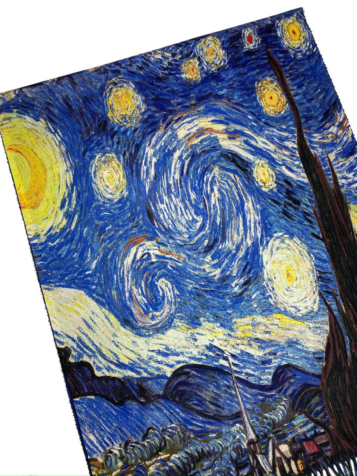 Other VAN GOGH STARTY NIGHT KNIT PRINTED SCARF BLUE SOFT 70 * 180 Size ONE SIZE - 3 Thumbnail