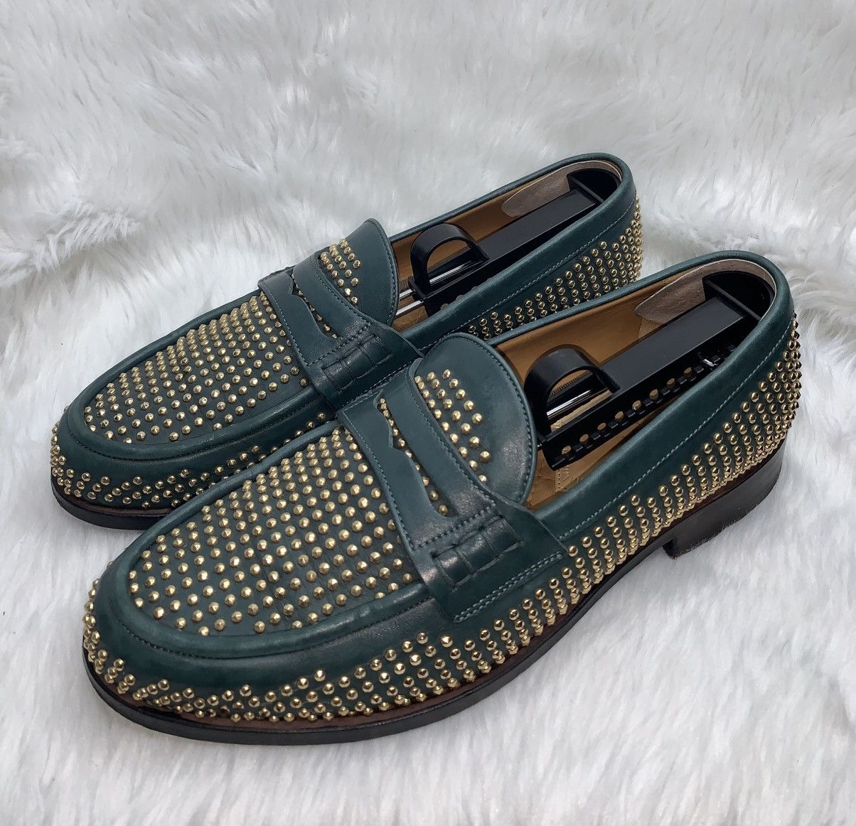 Louis Leeman Louis Leeman Gold Stud Loafers Size US 7 / EU 40 - 2 Thumbnail