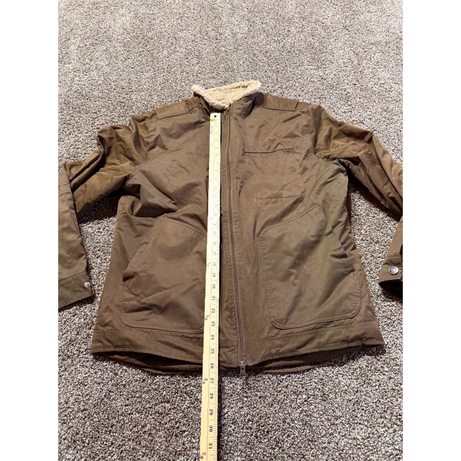 Vintage Brothers Sons Mens Jacket Brown L Sherpa Lined Full Zip Winter Coat Size US L / EU 52-54 / 3 - 4 Thumbnail