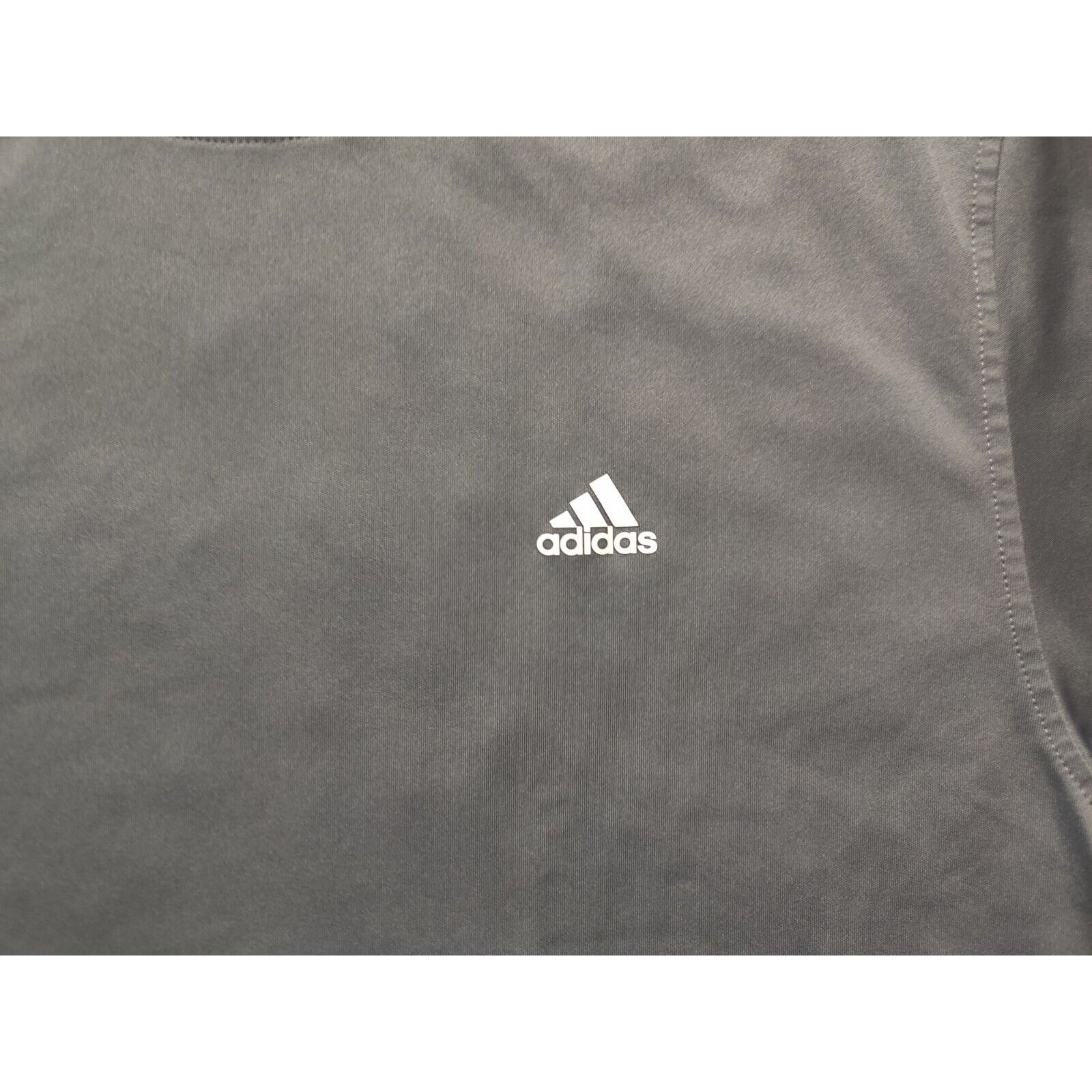 Adidas Adidas Shirt Adult Mens Large Solid Gray Climalite Size US L / EU 52-54 / 3 - 2 Thumbnail