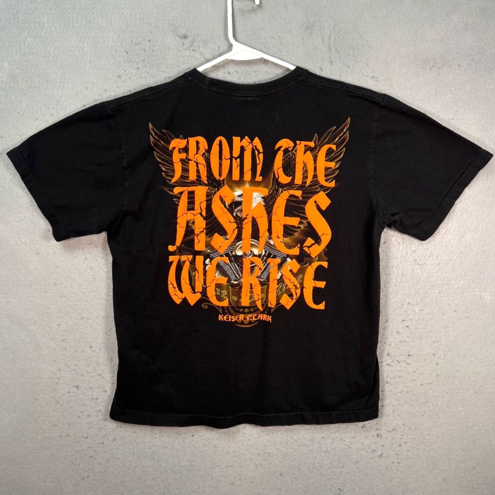 Keiser Clark Keiser Clark From The Ashes We Rise Black T-Shirt Mens Size Medium Size US M / EU 48-50 / 2 - 2 Thumbnail