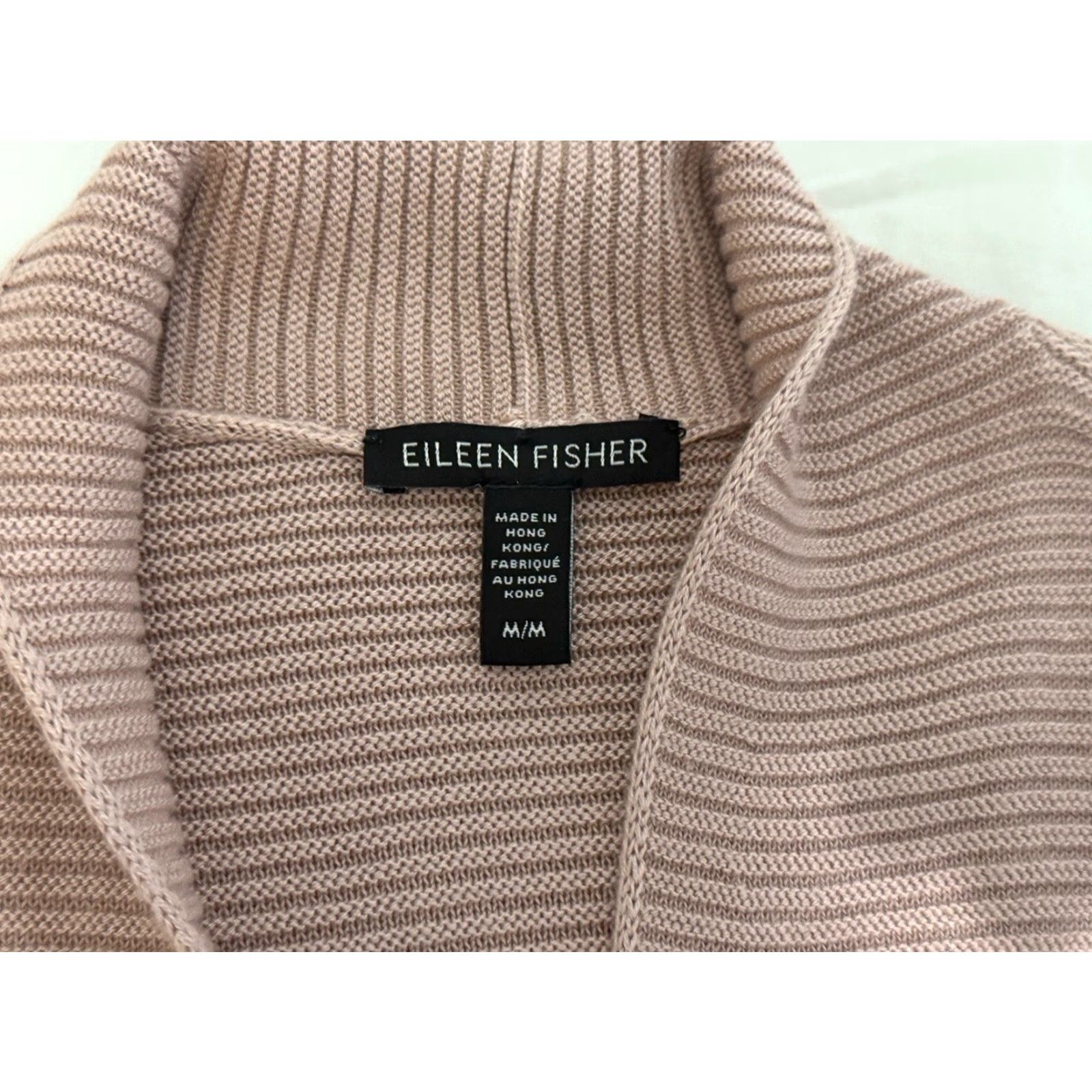 Eileen Fisher Eileen Fisher Cardigan Women M Pink Silk Cashmere Open Front Long Ribbed Contemporary Casual Womens Size M / US 6-8 / IT 42-44 - 5 Thumbnail