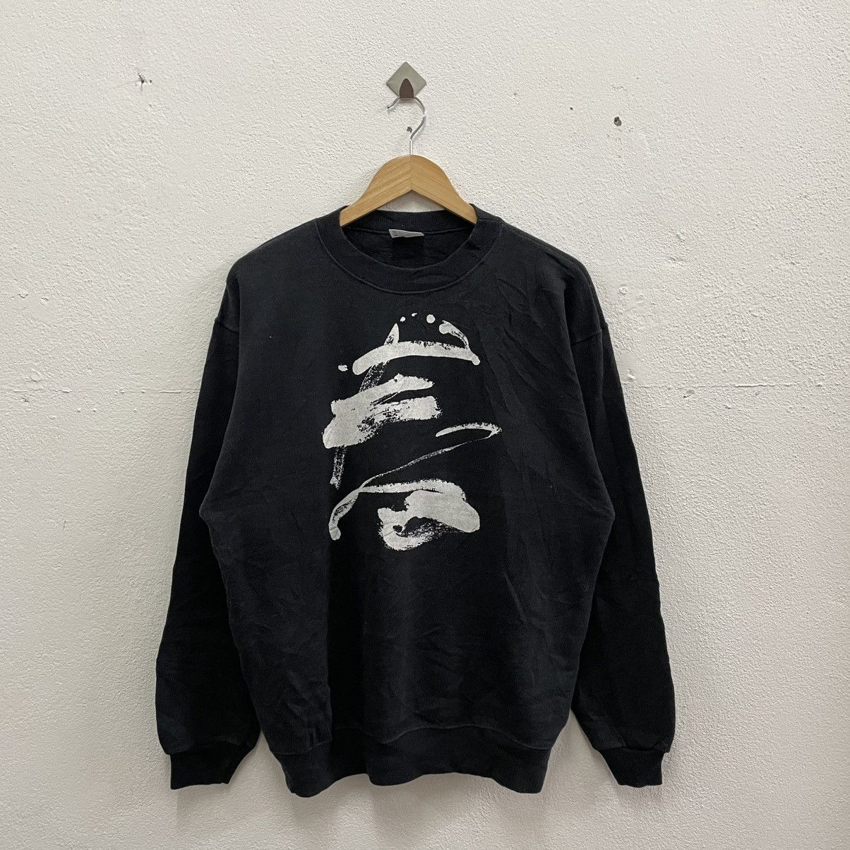 Hanes × Vintage 🔥Vintage 80s Hanes Painting Art Mandarin Word Sweatshirts Size US M / EU 48-50 / 2 - 1 Thumbnail