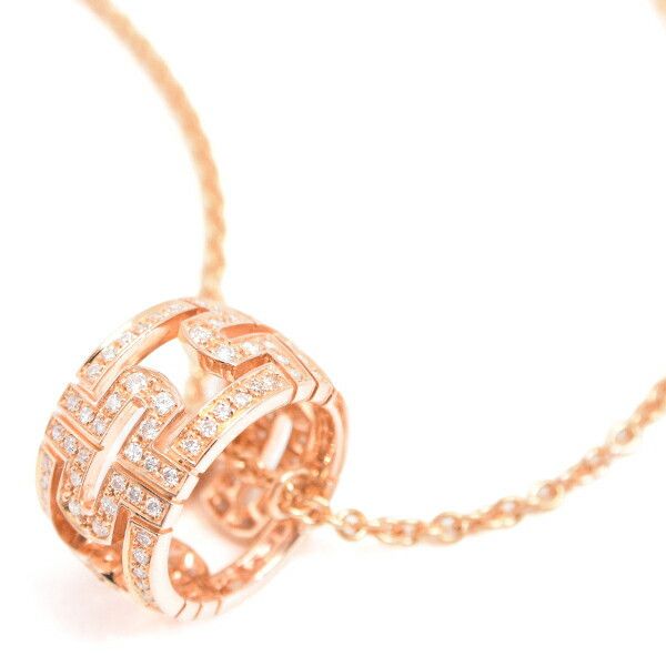 Bvlgari Bvlgari Parentesi 750PG Diamond Necklace Metal Necklace DUTY FREE for USA