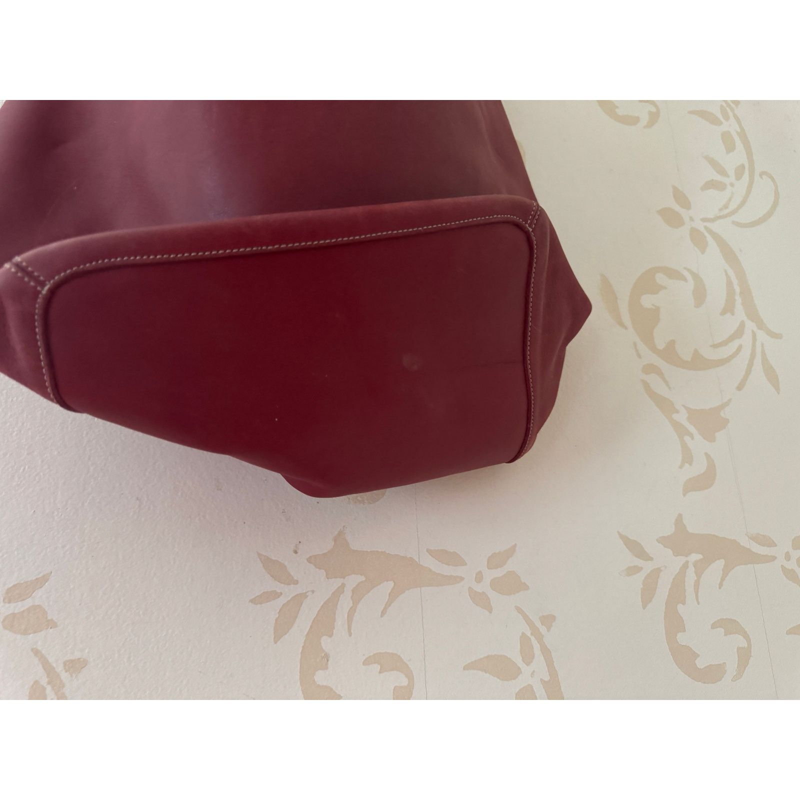 Coach Vintage Coach Large Bucket Red Leather Handbag Size ONE SIZE - 5 Thumbnail