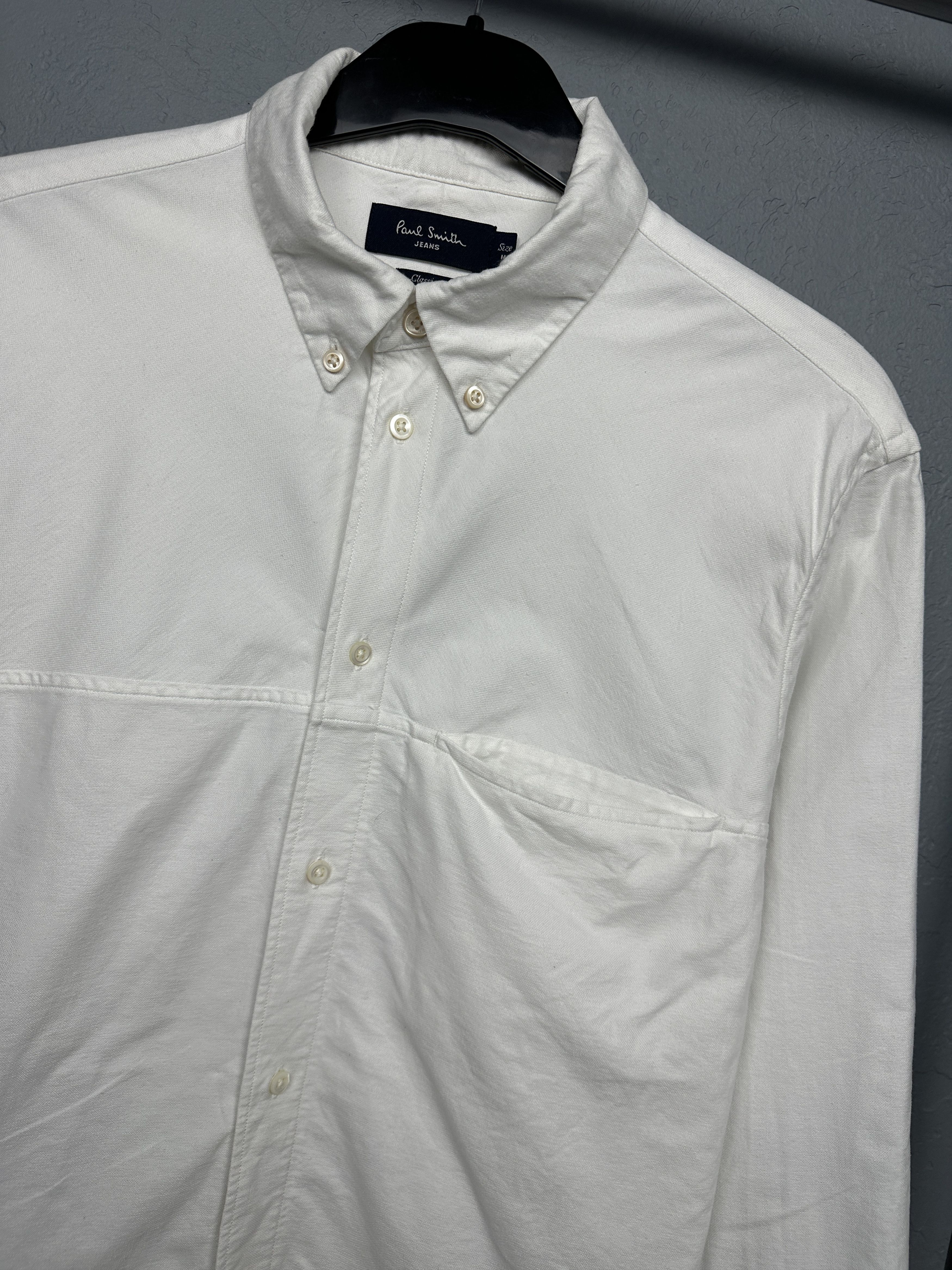Paul Smith Paul Smith Mens White Long Sleeve Shirt Size US M / EU 48-50 / 2 - 2 Thumbnail
