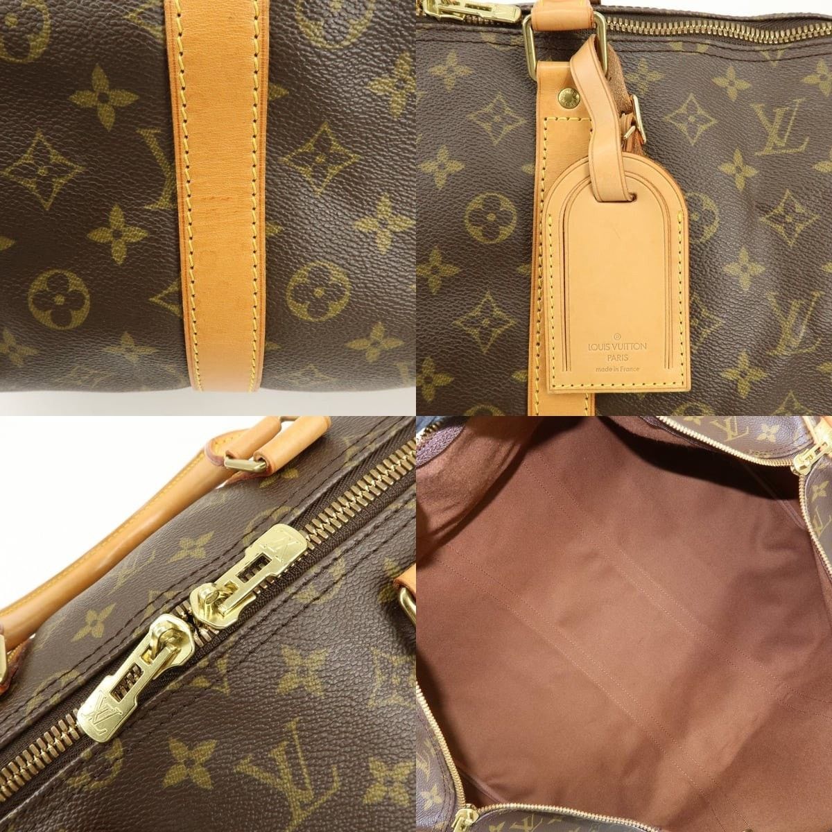 Louis Vuitton Louis Vuitton Monogram Keepall Bandouliere 55 Duffle Bag Size ONE SIZE - 7 Thumbnail