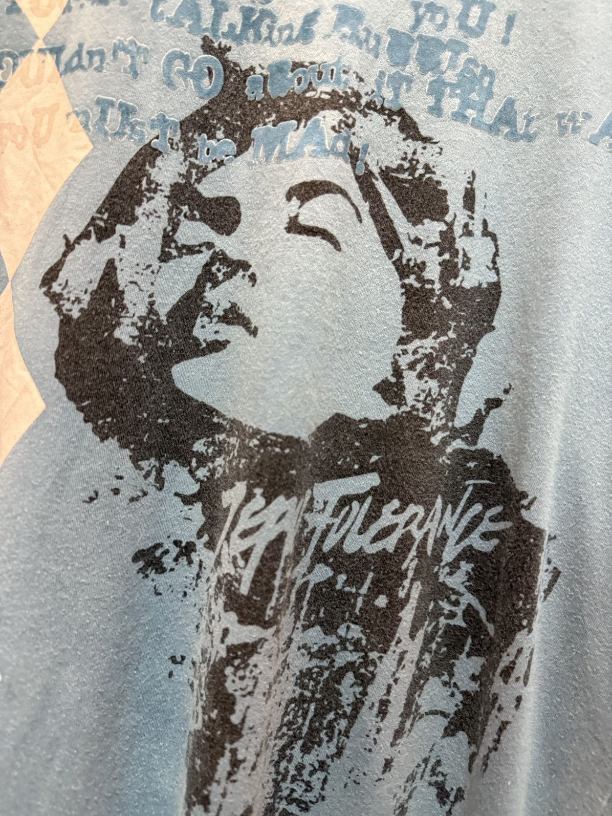 Hysteric Glamour × Japanese Brand 2000s Zero Tolerance Japan Poems And Face Sun Faded LS Tees Size US M / EU 48-50 / 2 - 9 Thumbnail