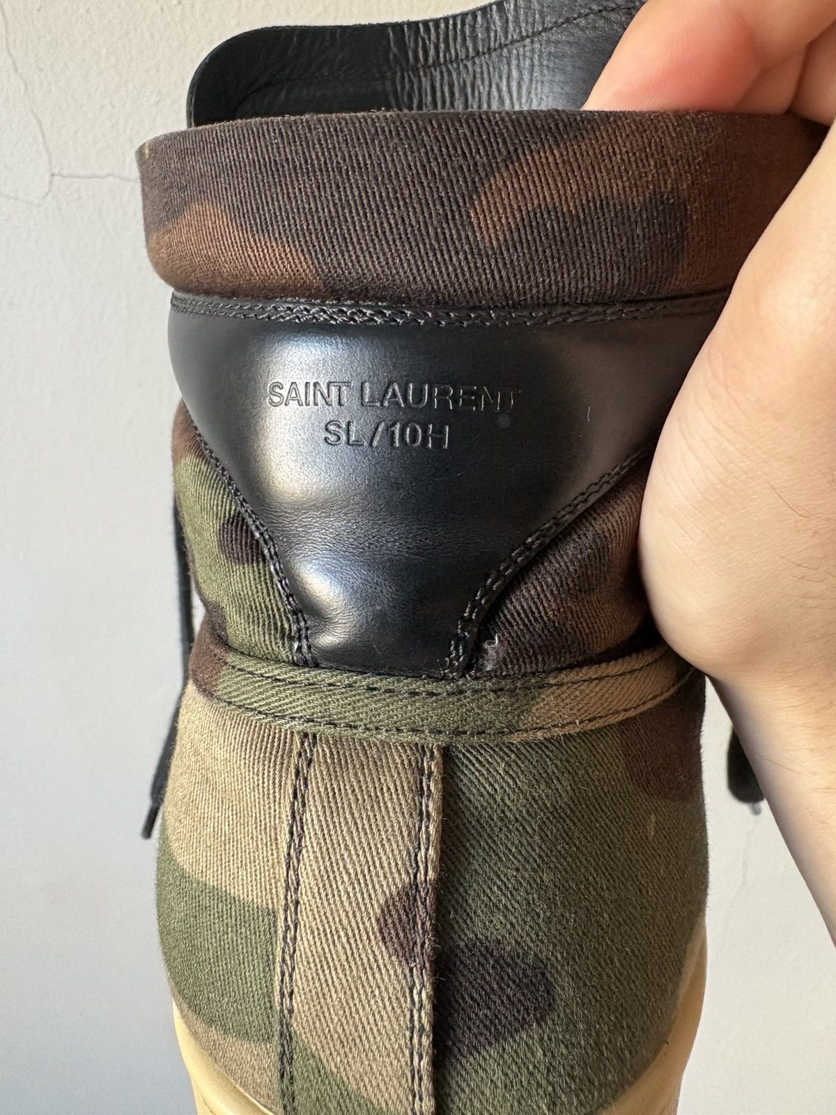 Saint Laurent Paris Saint Laurent Paris SL-10H High Top Sneaker Size US 10.5 / EU 43-44 - 4 Thumbnail