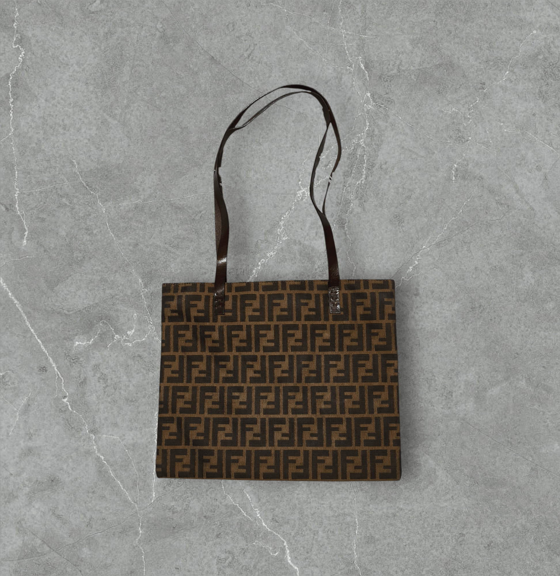 Fendi Vintage Fendi FF Zucca Canvas Tote Shoulder Bag Size ONE SIZE - 1 Thumbnail