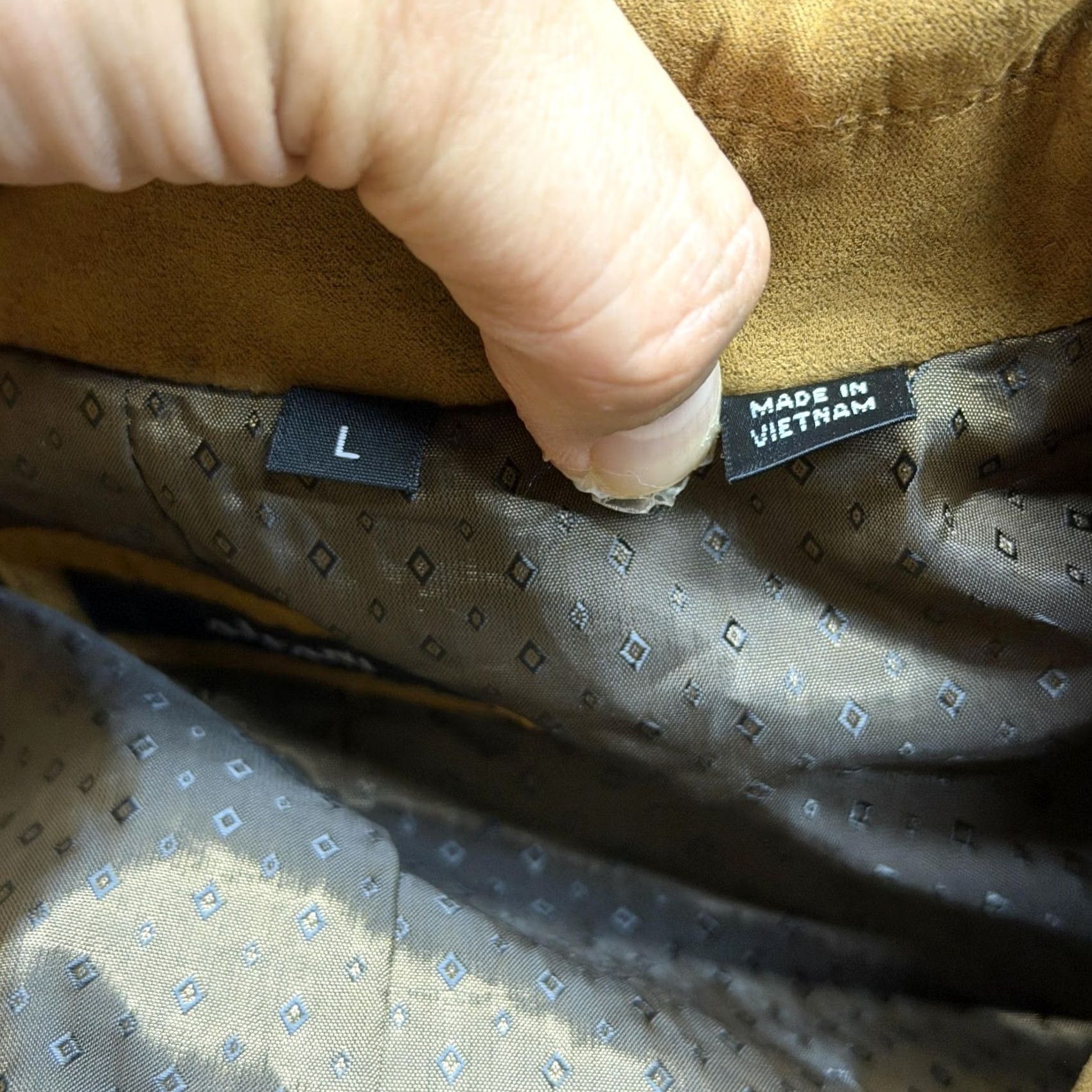 Alfani Alfani Coat Mens Large Brown Microfiber Overcoat Button Front Lined Pockets Size US L / EU 52-54 / 3 - 4 Thumbnail