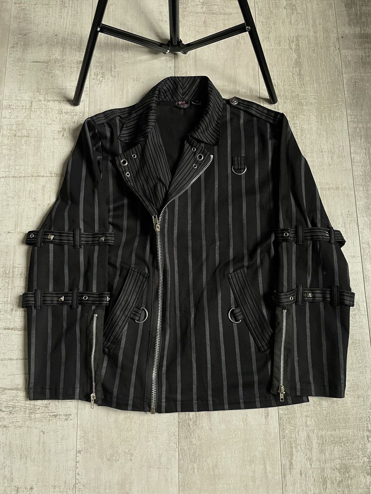 Vintage Avant Garde 00’s Jacket Bondage Gothic Black RARE Size US S / EU 44-46 / 1 - 3 Thumbnail