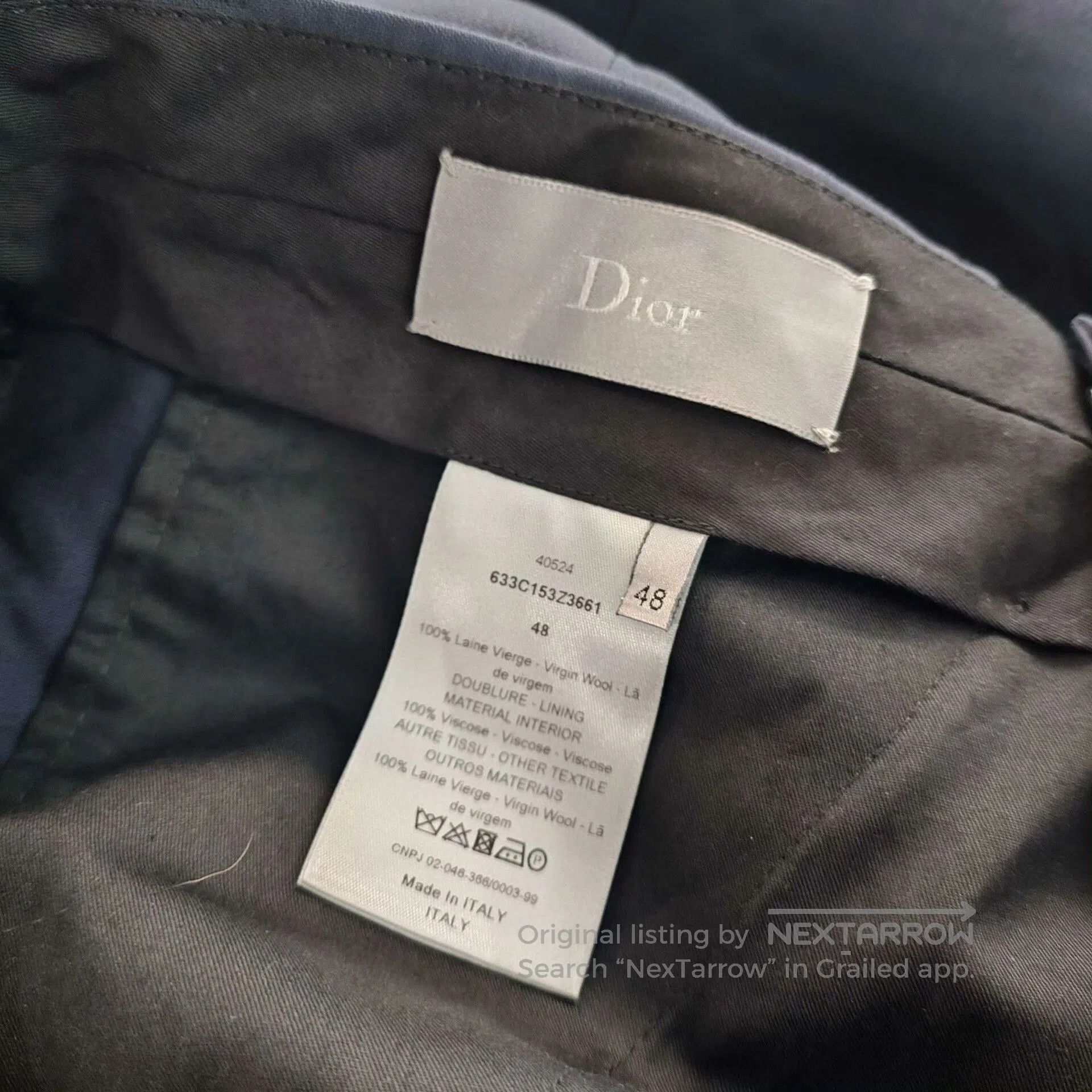 Dior Dior Men's Dark Blue Casual Pants 48. Size US 32 / EU 48 - 4 Thumbnail