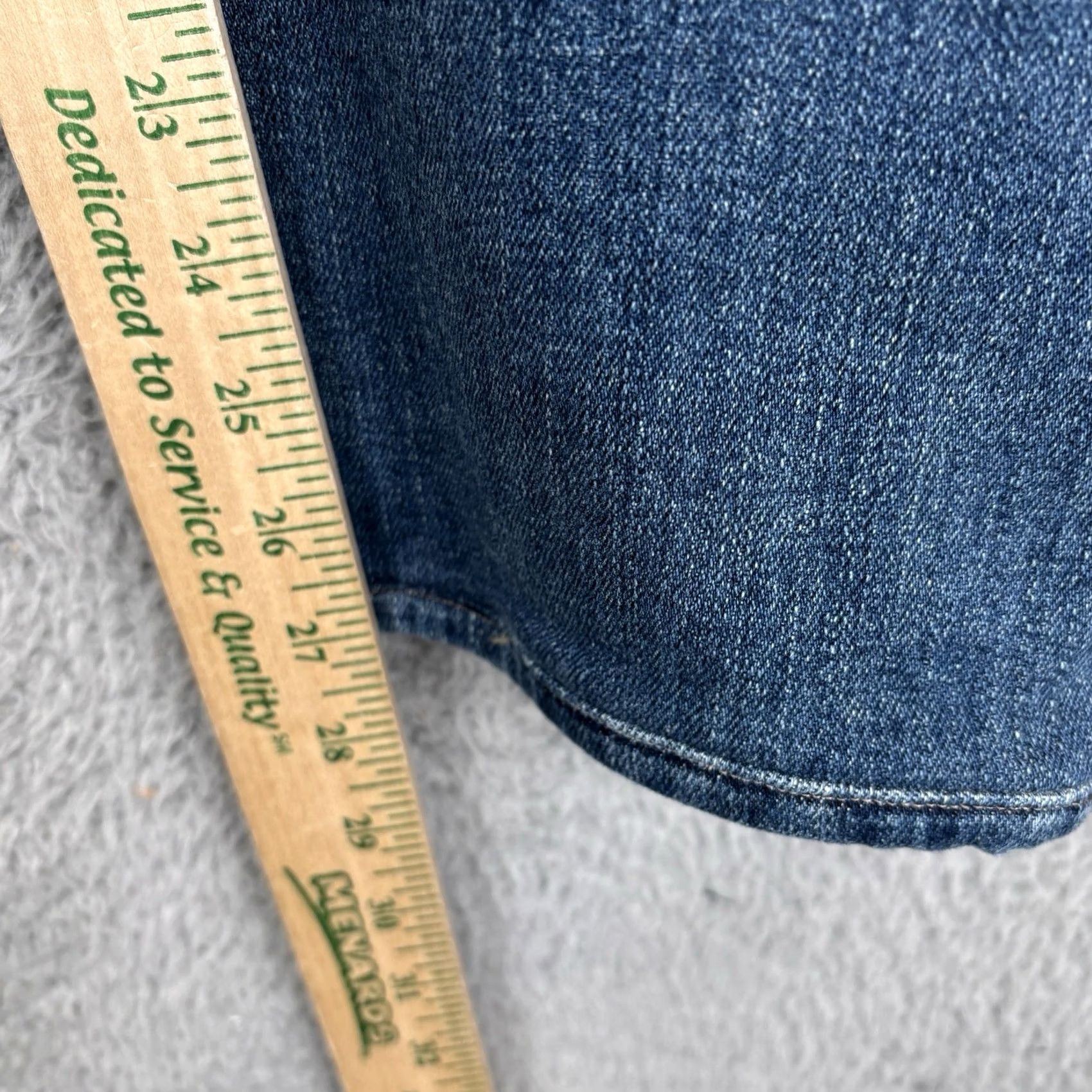 Peter Millar Peter Millar Crown Crafted Denim Jeans Mens 35x32 True Blue Wash Regular Fit 5-Pocket Stretch Cotton Blend Denim Shirt? Size US 35 - 6 Thumbnail
