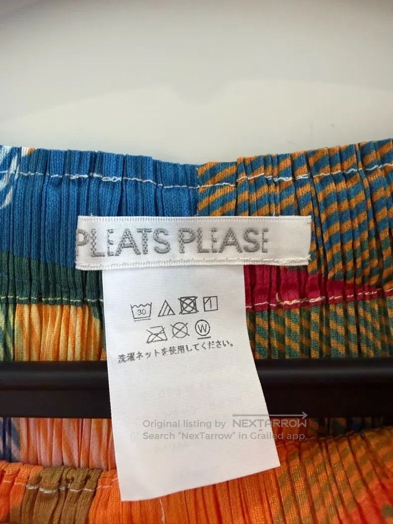 Issey Miyake Issey Miyake Geometric Color-Block Long Pants Size 25" / US 0 / IT 36 - 2 Thumbnail