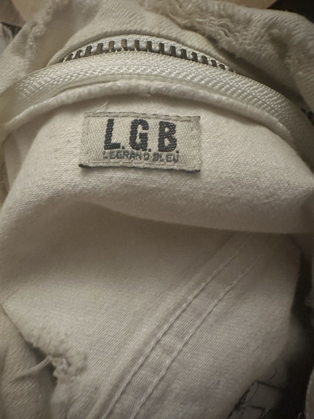 Le Grande Bleu (L.G.B.) LGB Destroy "Dreadrocks" Denim Jacket Size US S / EU 44-46 / 1 - 6 Thumbnail