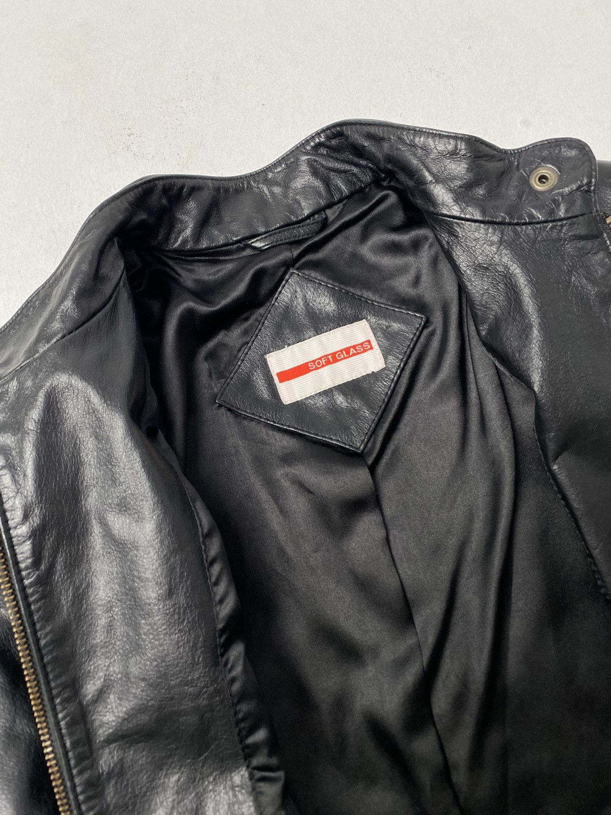 Other Vintage leather jacket SOFT GLASS racing style Size S / US 4 / IT 40 - 11 Thumbnail