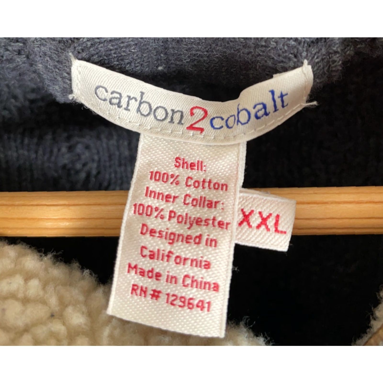 Carbon2Cobalt Carbon2Cobalt Sherpa Collar Sweater Men's XL Gray 1/4 Zip Cable Knit Top Pullover Fashion Casual Vintage: No Size US XL / EU 56 / 4 - 3 Thumbnail