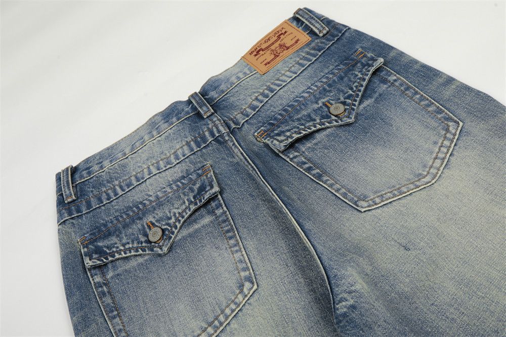 Vintage hippie trend Vibe men's retro punk washed flared jeans Size US 32 / EU 48 - 5 Thumbnail