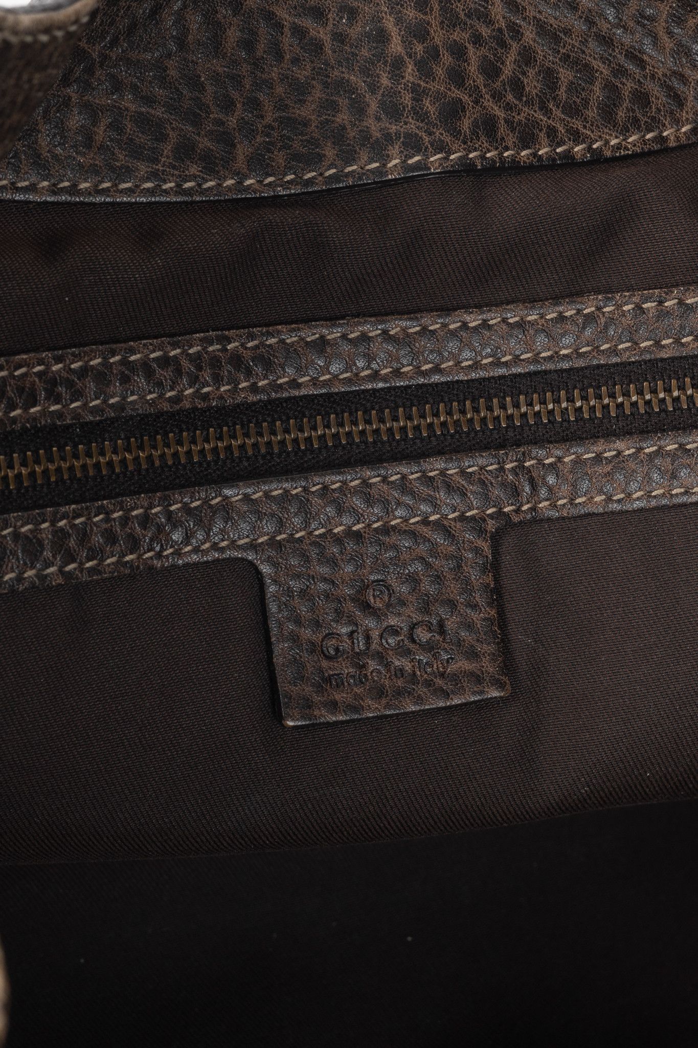 Gucci Gucci New Pelham Brown Guccissima Leather Large Shoulder Bag Size ONE SIZE - 12 Thumbnail