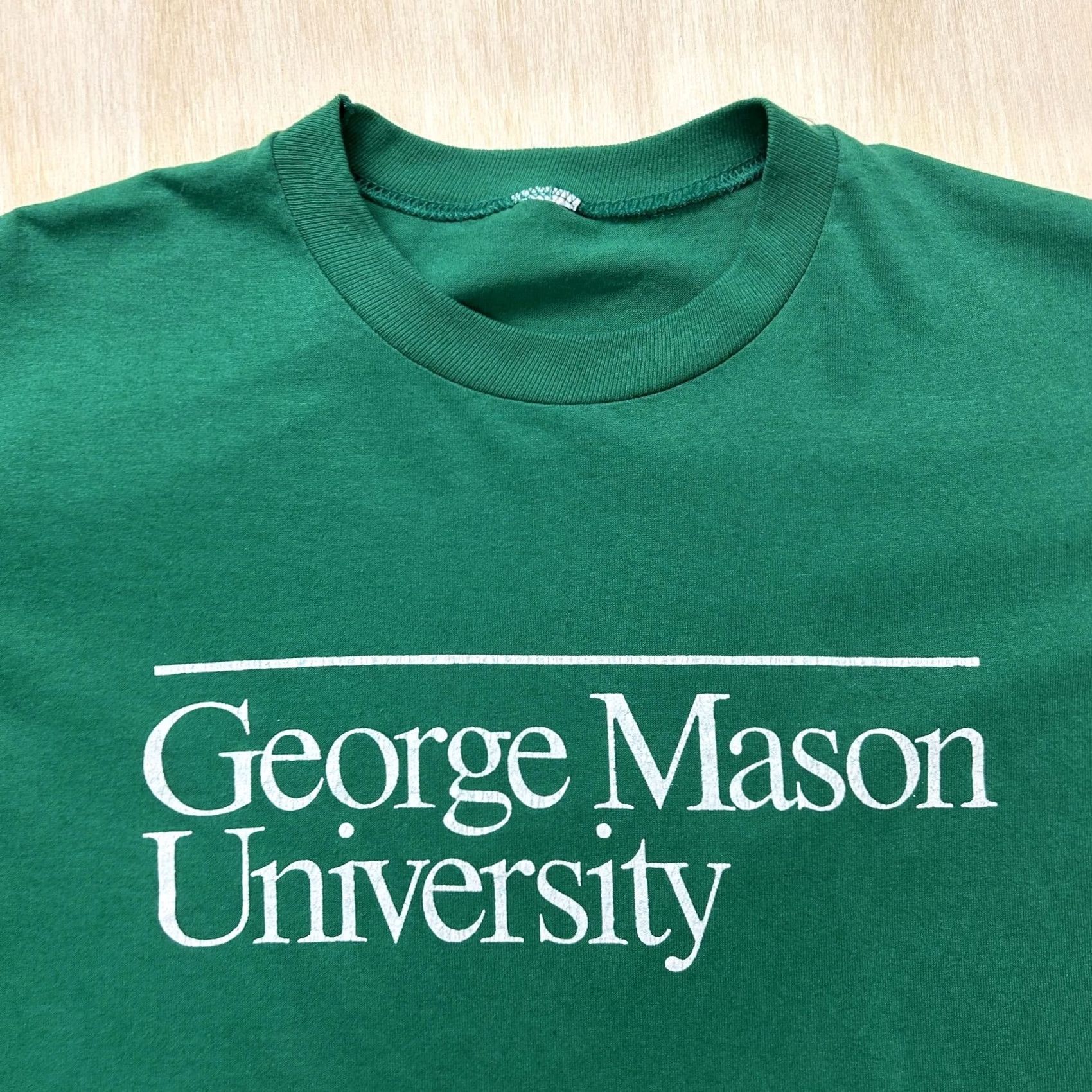 George VINTAGE George Mason University Shirt Men M Green College Short Sleeve Crew Neck Graphic Print Tee Size US M / EU 48-50 / 2 - 3 Thumbnail