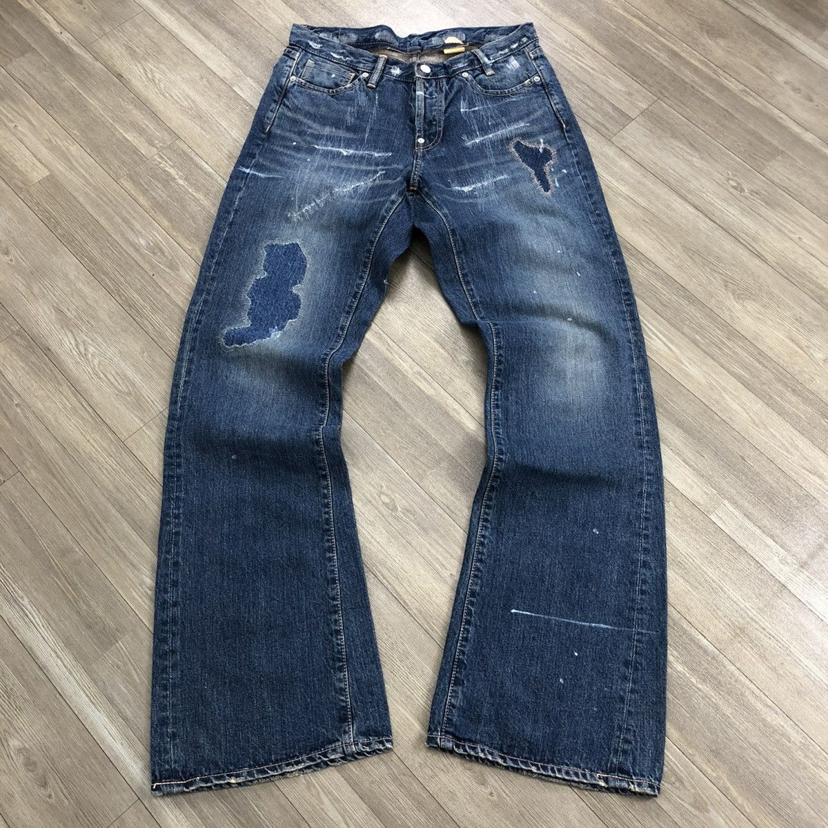 🇯🇵2000s Repack Japan Reconstucted Distressed Flared Jeans