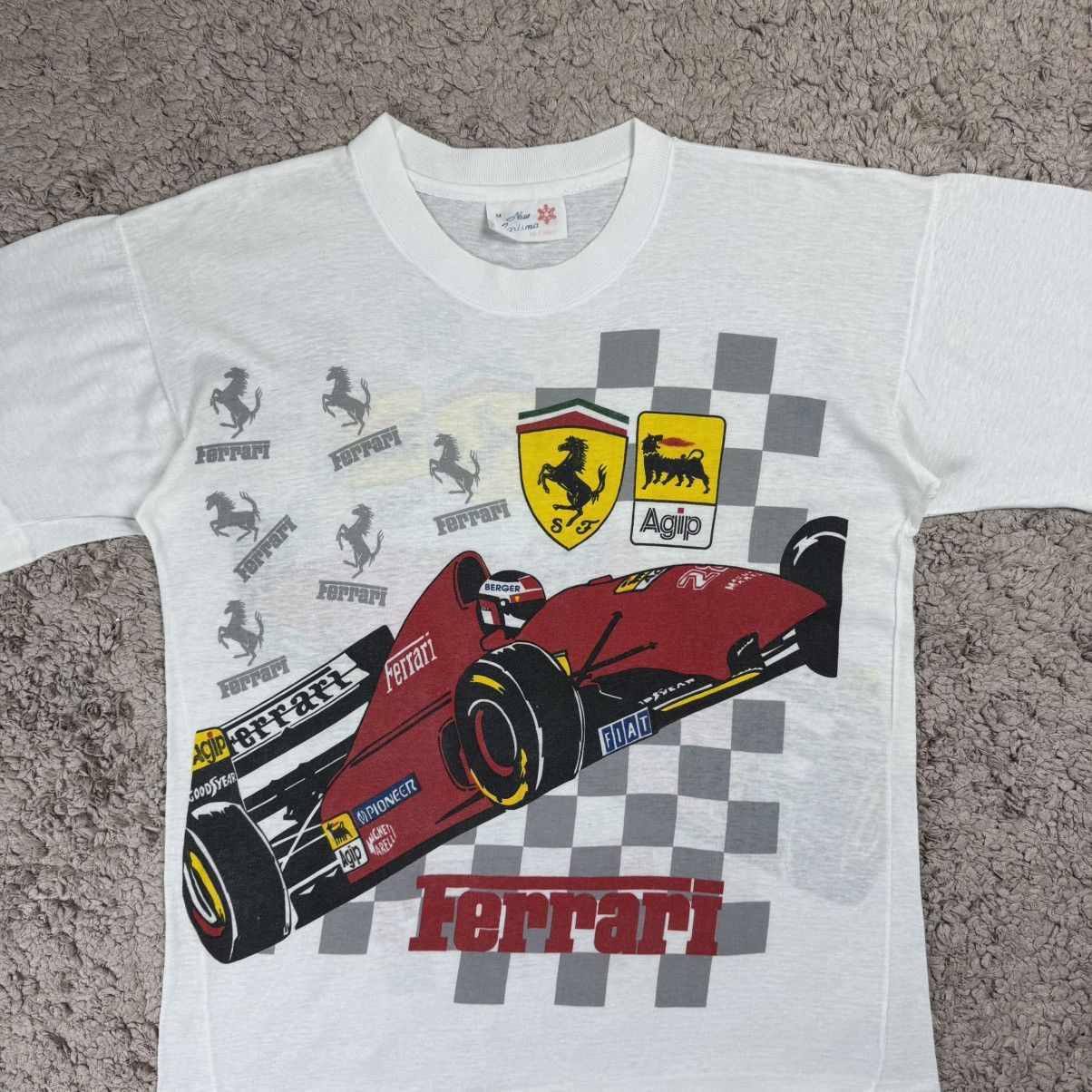 Formula 1 Vintage 1990s Ferrari Formula 1 Animation Graphic T-shirt Size US M / EU 48-50 / 2 - 5 Thumbnail