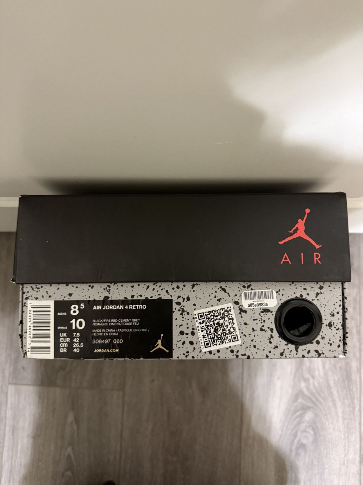 Jordan Brand Jordan 4 Retro OG ‘Bred’ (2019) Size US 8.5 / EU 41-42 - 9 Thumbnail