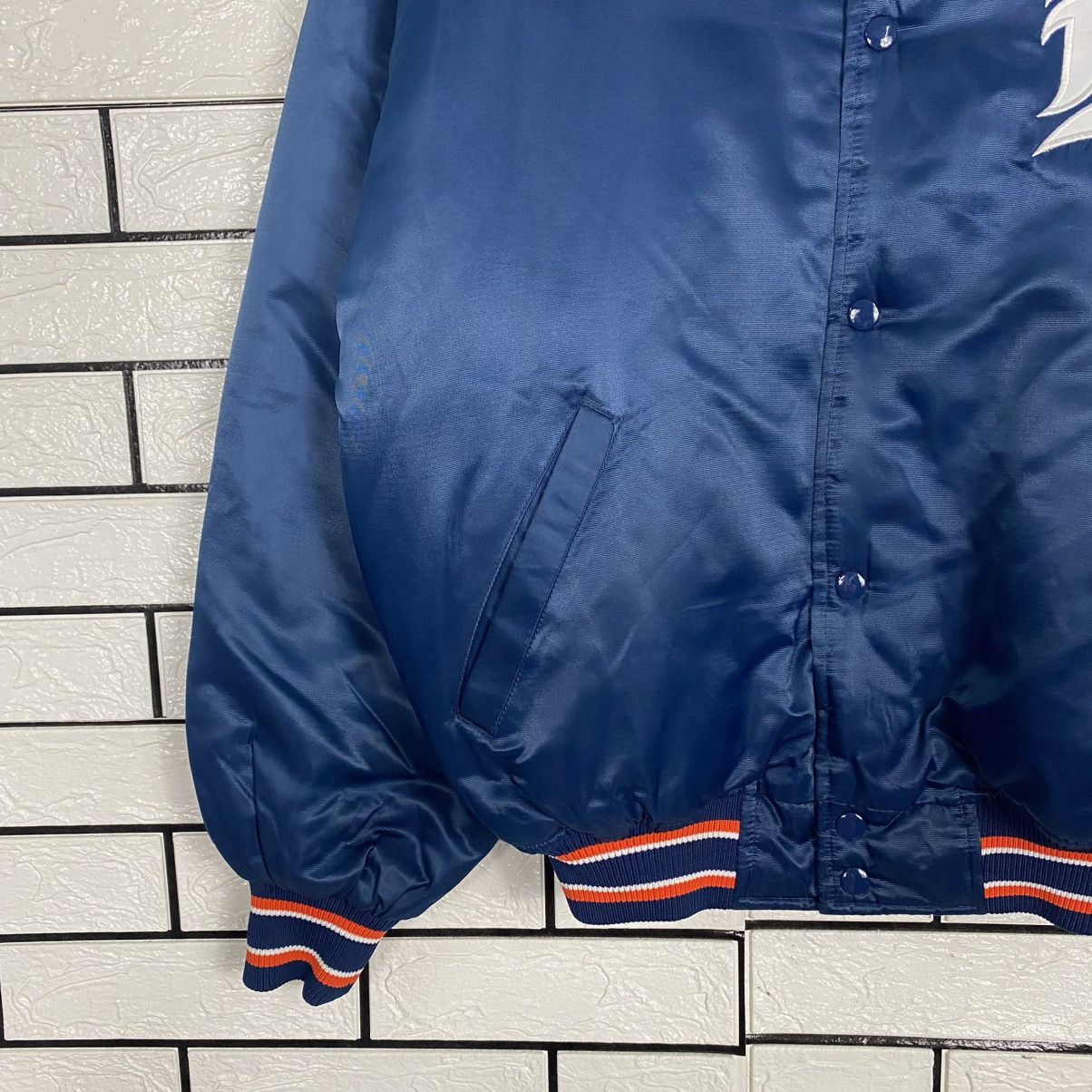 Starter 🔥VINTAGE SATIN BOMBER JACKET MLB NEW YORK STARTER BIG LOGO Size US M / EU 48-50 / 2 - 7 Thumbnail
