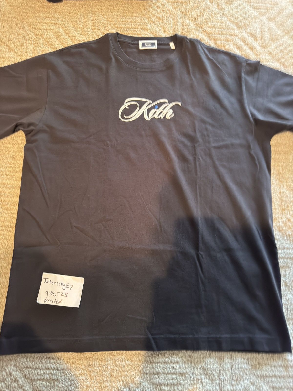 Kith Kith cursive logo tee | Grailed