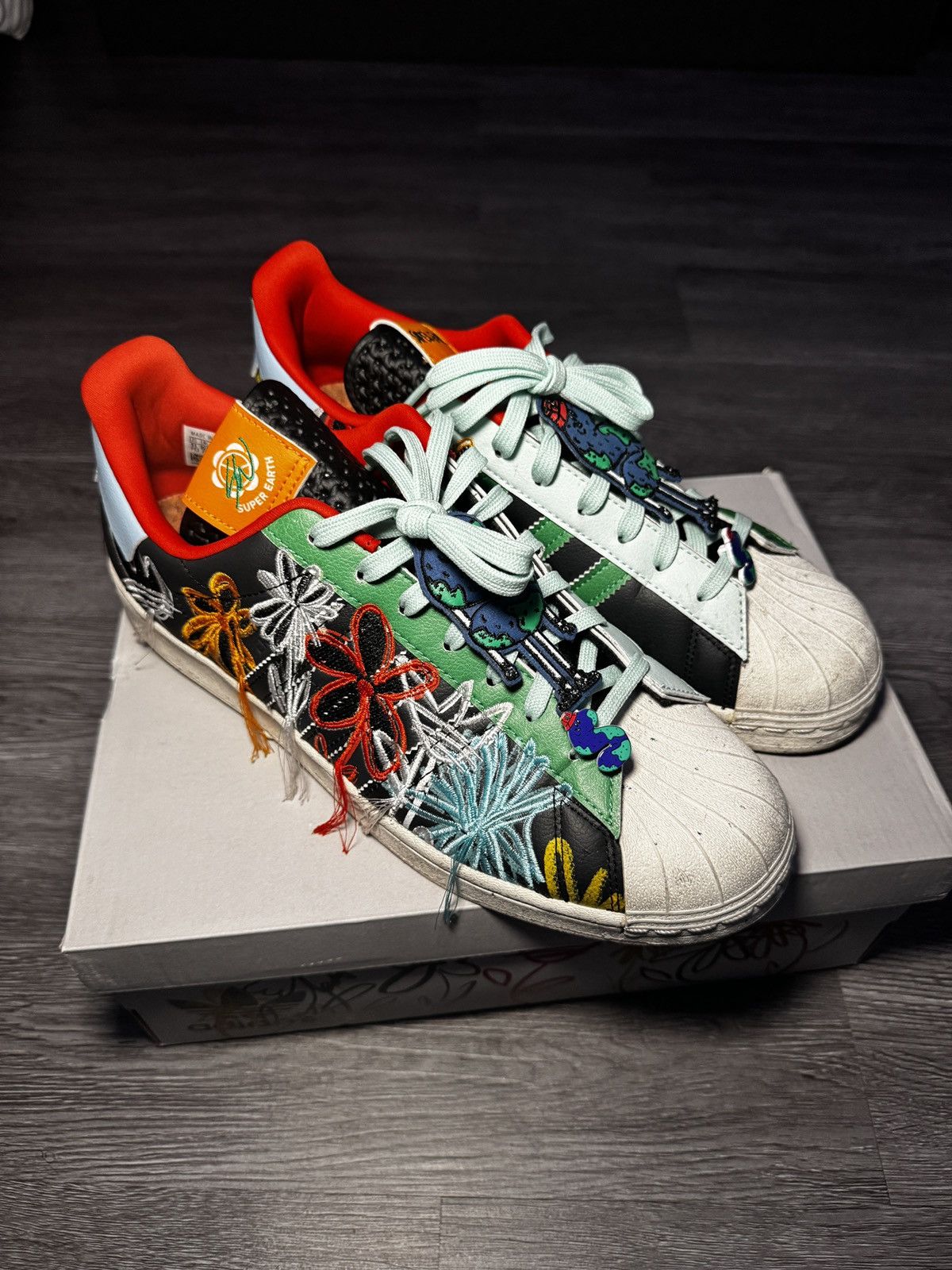 adidas gazelle silver green womens Adidas x Sean Wotherspoon Superstar SUPEREARTH – Extra Butter main image 1