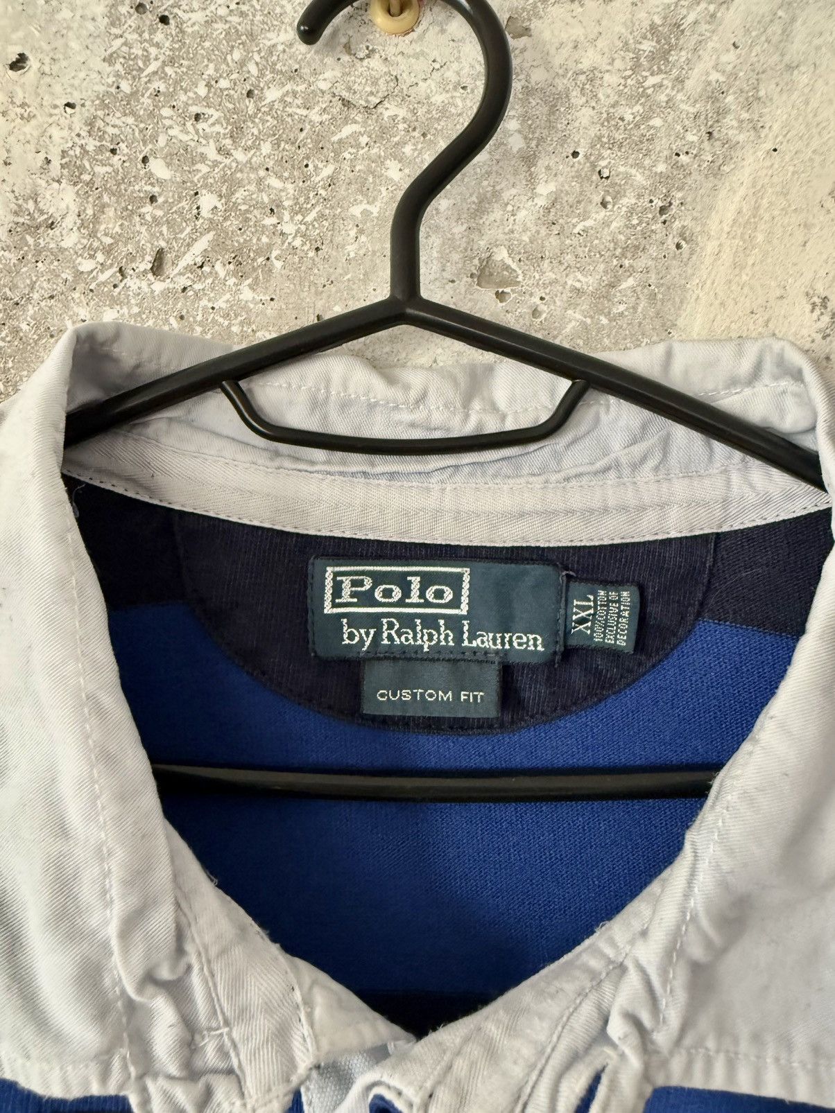 90S Vintage Polo Ralph Lauren Classic Striped Rugby T-Shirt