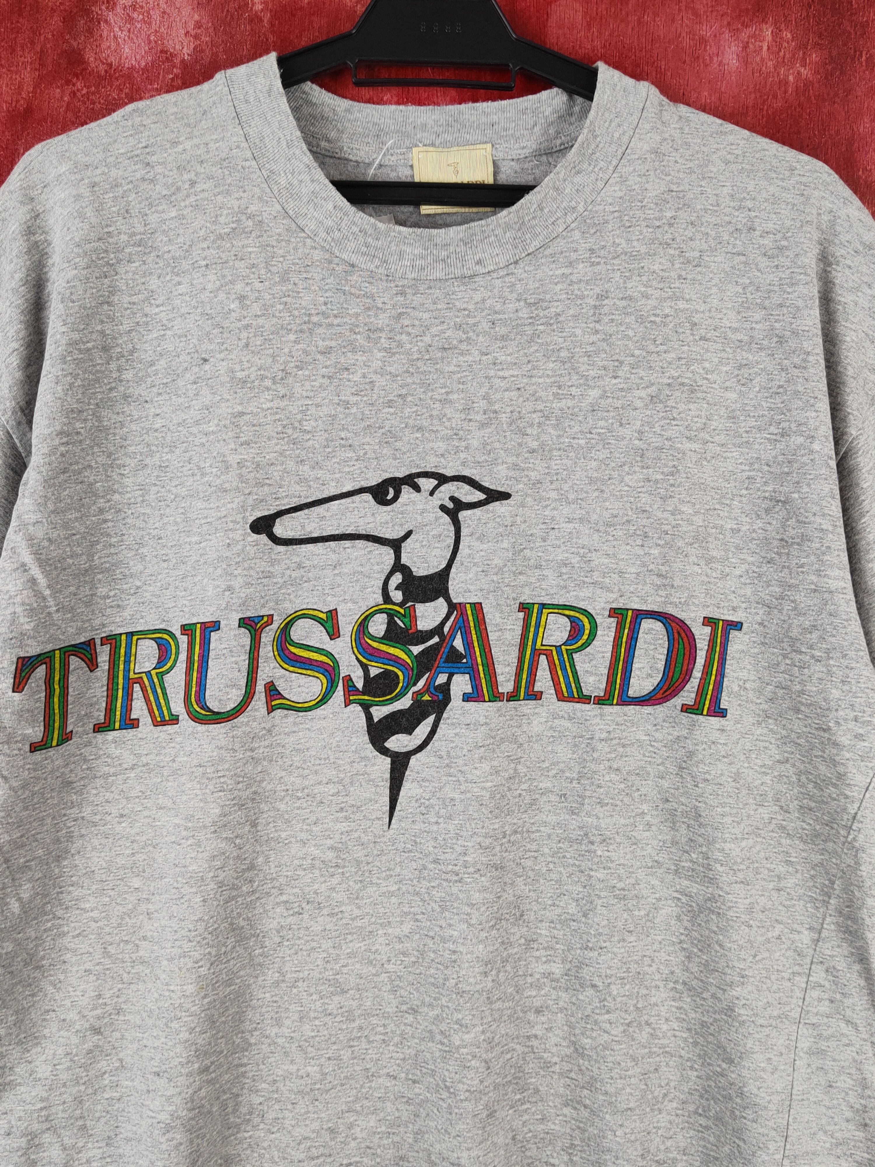 Japanese Brand × Trussardi × Vintage Trussardi Gray vintage Short Sleeve T-shirts #S2306 Size US L / EU 52-54 / 3 - 2 Thumbnail