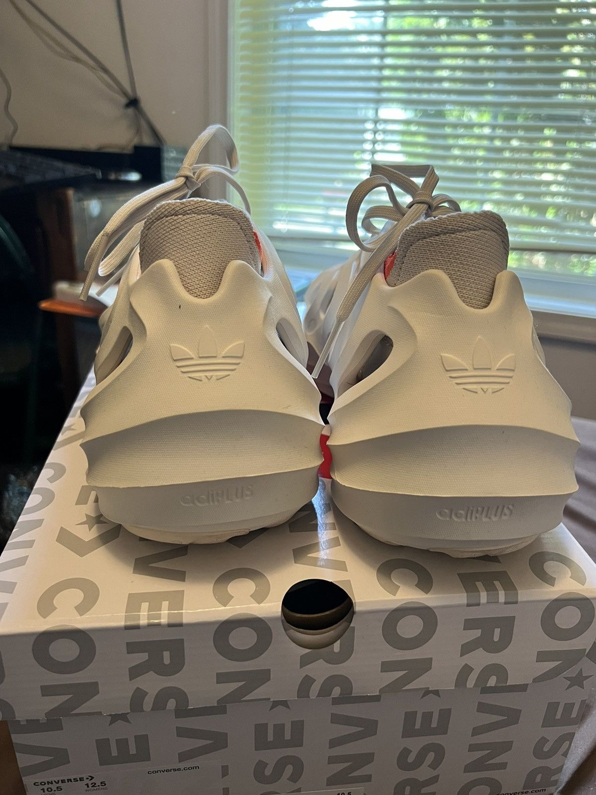 Adidas Adifoam q “cloud white” Size US 10.5 / EU 43-44 - 2 Thumbnail