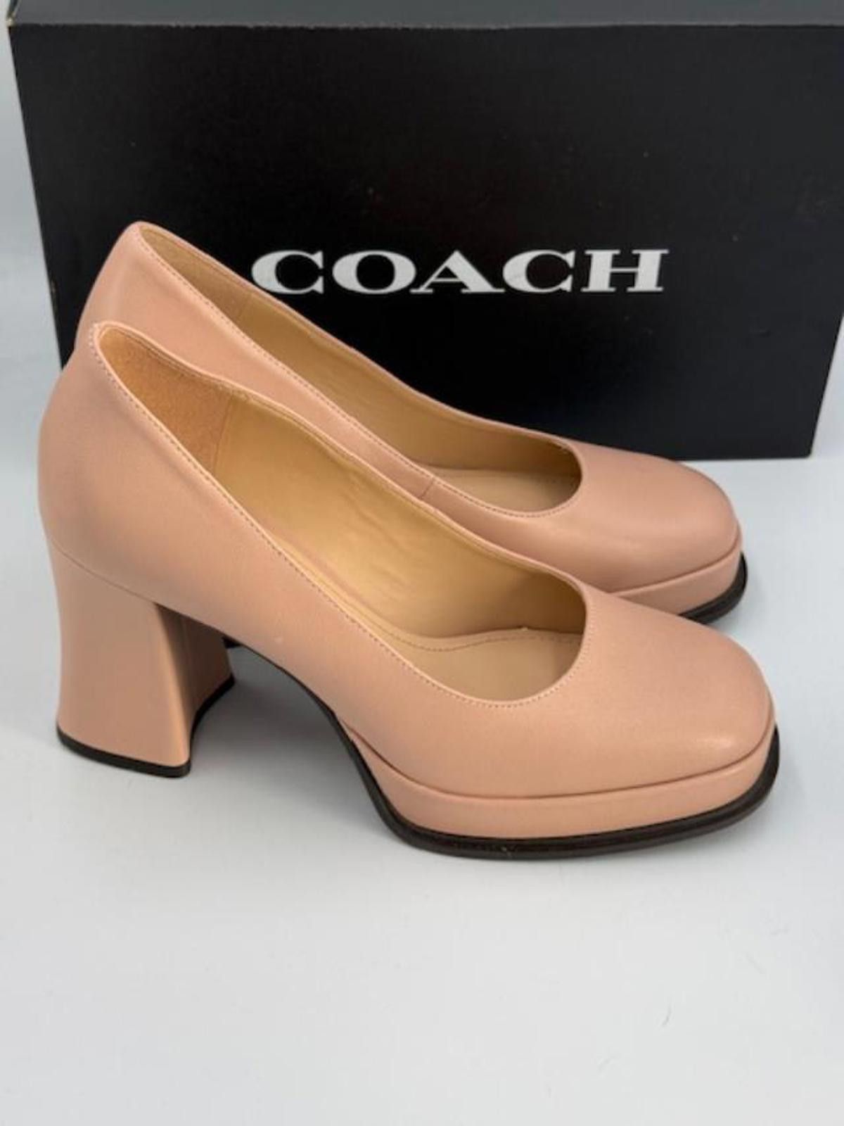 Coach Coach Sculpted Block Heel Pumps - Pale Blush -Women's Size 7 Size US 7 / IT 37 - 4 Thumbnail