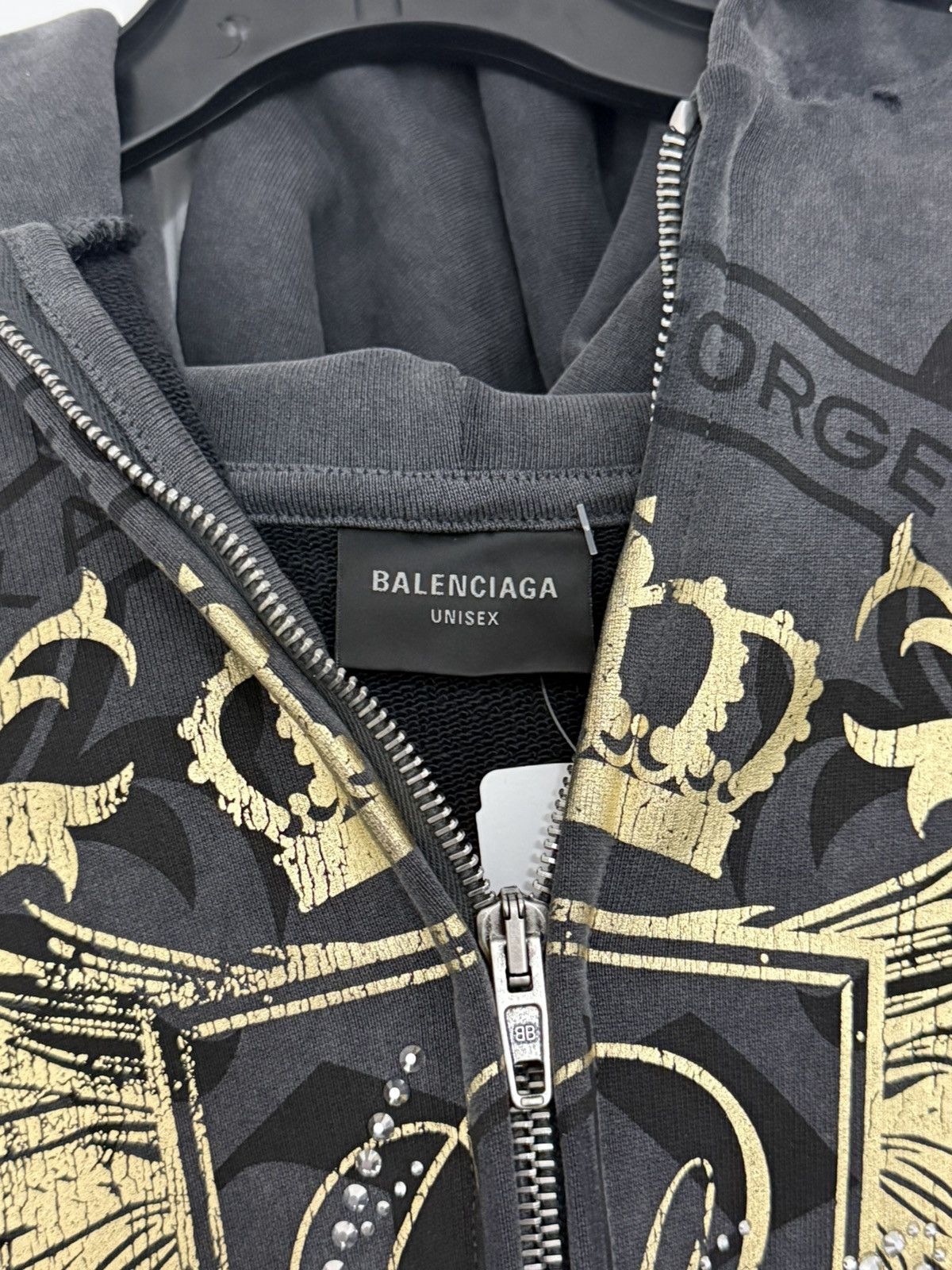 Balenciaga Balenciaga tacky gold y2k hoodie Size US M / EU 48-50 / 2 - 2 Thumbnail