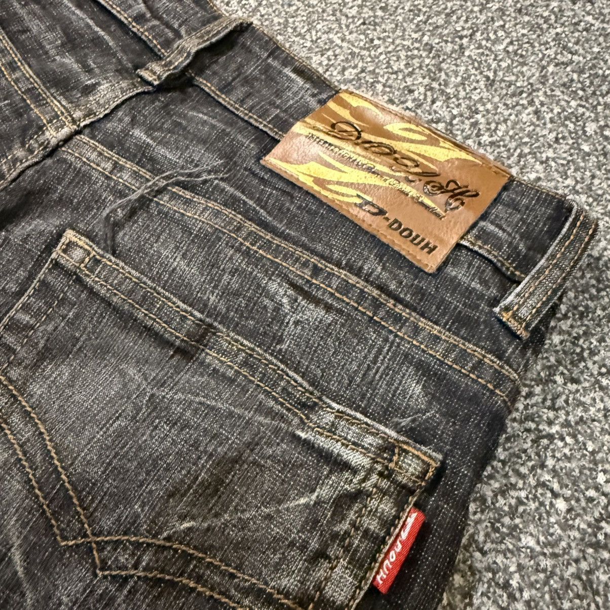 Le Grande Bleu (L.G.B.) 🔥🇯🇵 Y2K Japanese D-Douh Wash Out Punk Grunge Distressed Denim Size US 29 - 9 Thumbnail