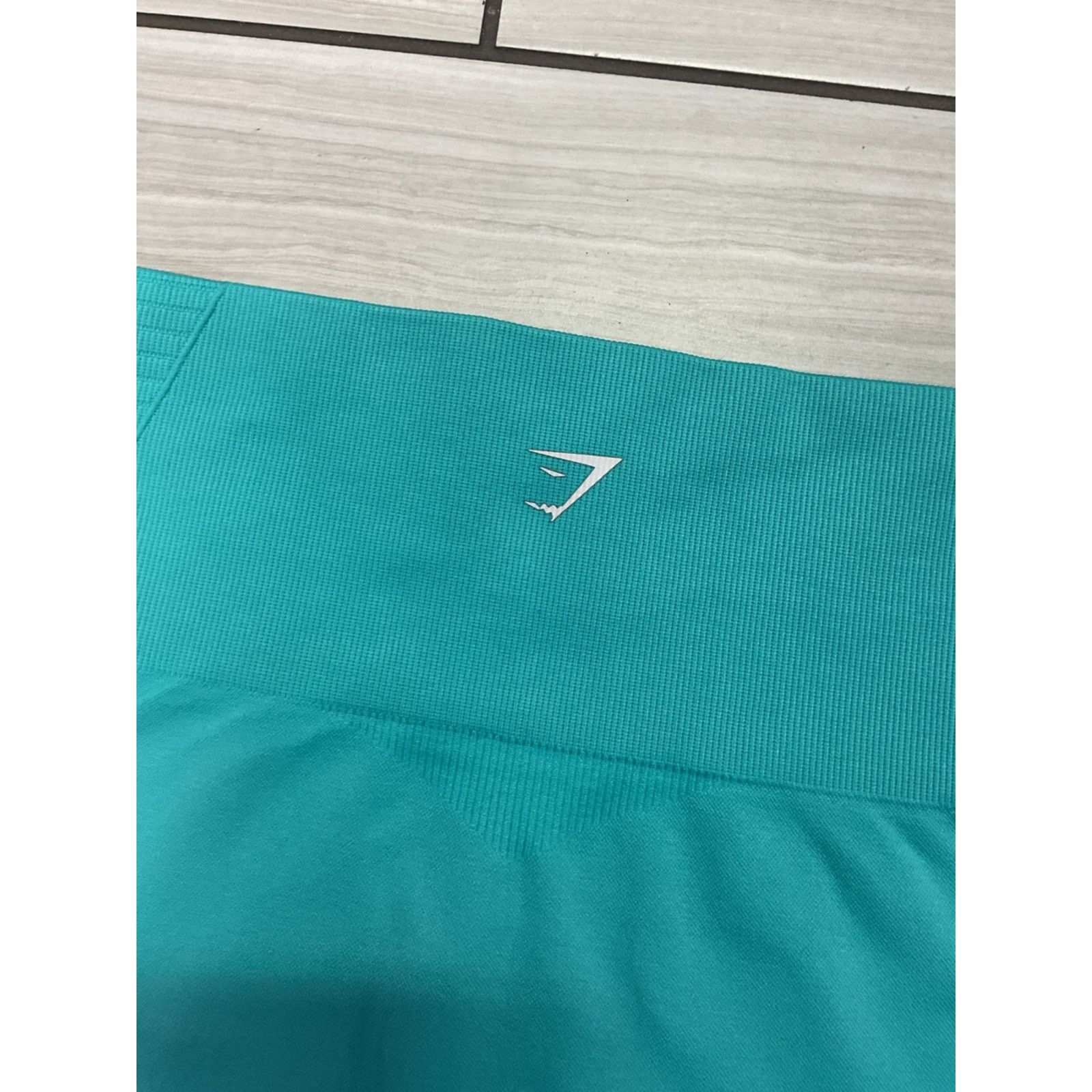 Gymshark Gymshark Teal Seamless High Waisted Leggings Size 28" / US 6 / IT 42 - 6 Thumbnail