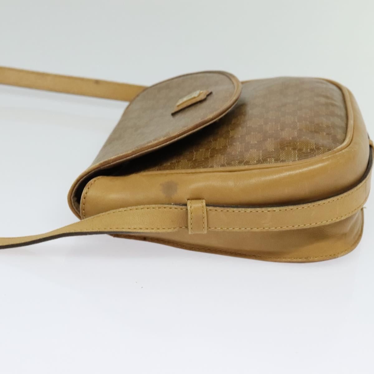 Celine CELINE Macadam Canvas Shoulder Bag Beige Gold Size ONE SIZE - 4 Thumbnail