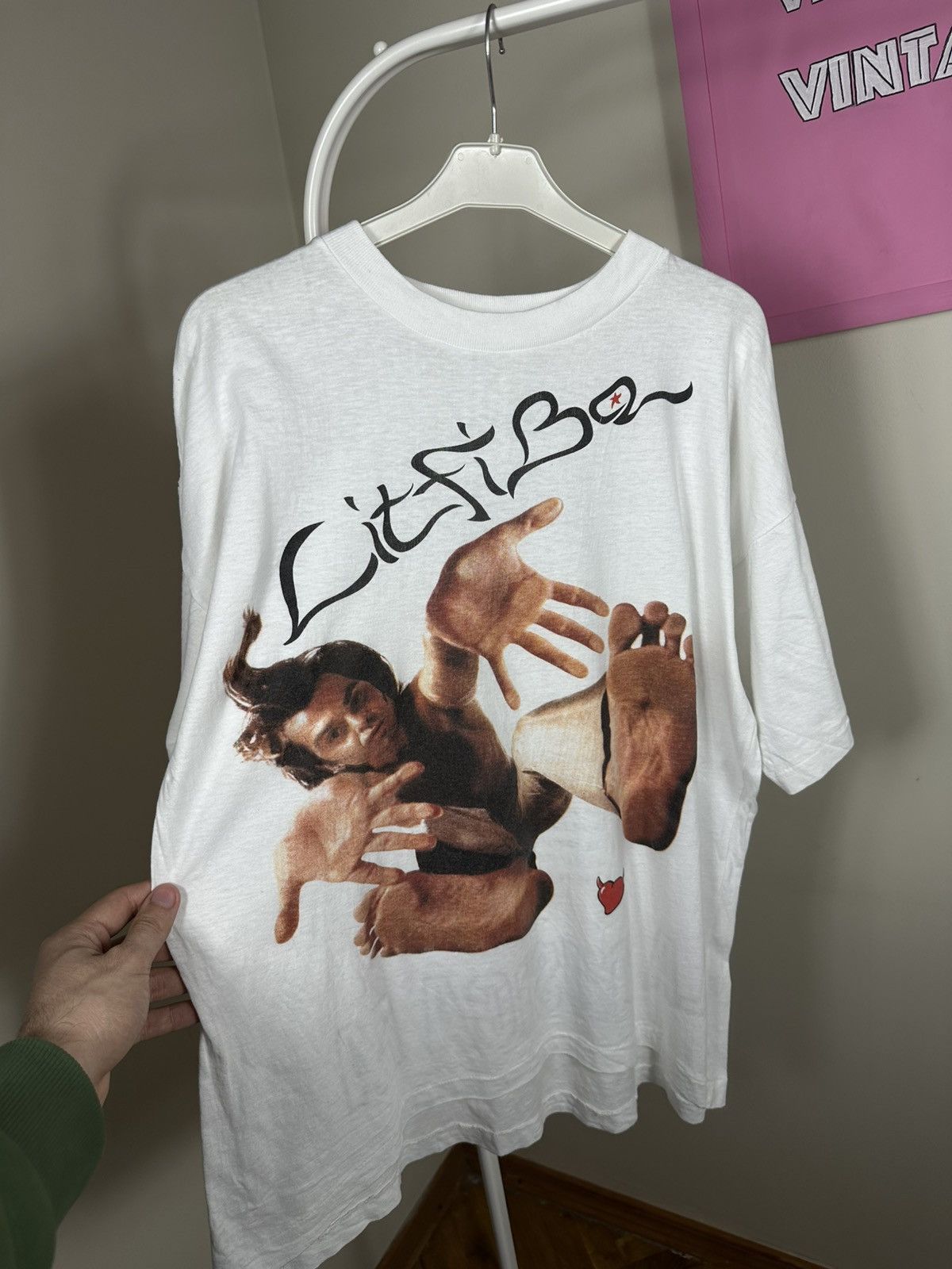 Vintage Rare Vintage LitFiba T Shirt Italian Rock Band Tee Size US L / EU 52-54 / 3 - 5 Thumbnail