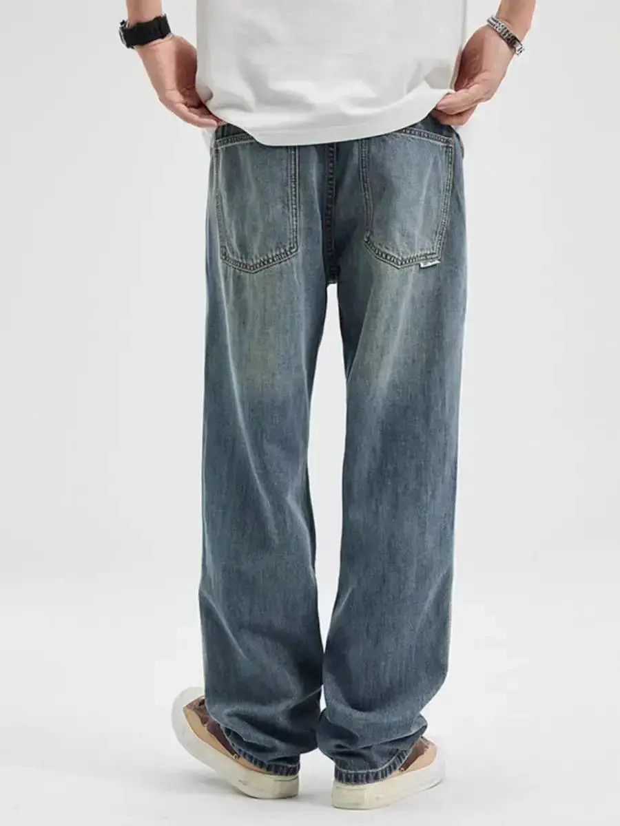 Japanese Brand Trendy loose fit breathable straight leg jeans Size US 30 / EU 46 - 3 Thumbnail