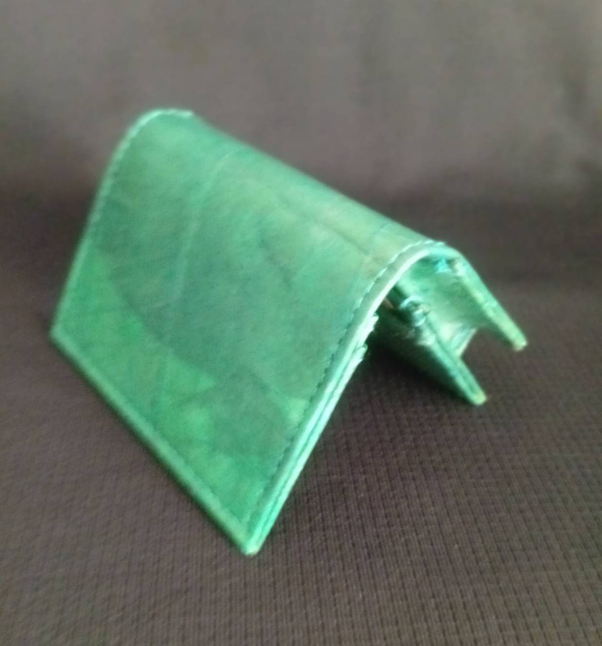 Other GREEN MAGNET NAME CARD WALLET LEAF LEATHER NAME CARD HOLDER Size ONE SIZE - 3 Thumbnail