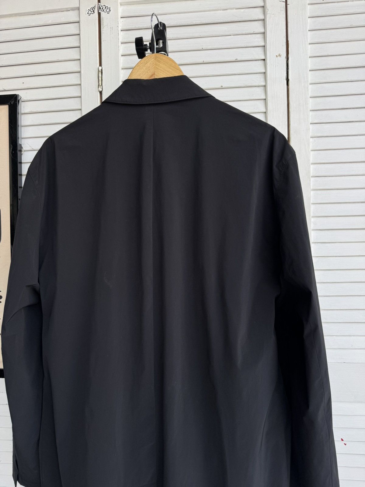 TONI GARD Vintage TONI GARD Minimalist Navy Technical Car Coat German Size US L / EU 52-54 / 3 - 13 Thumbnail