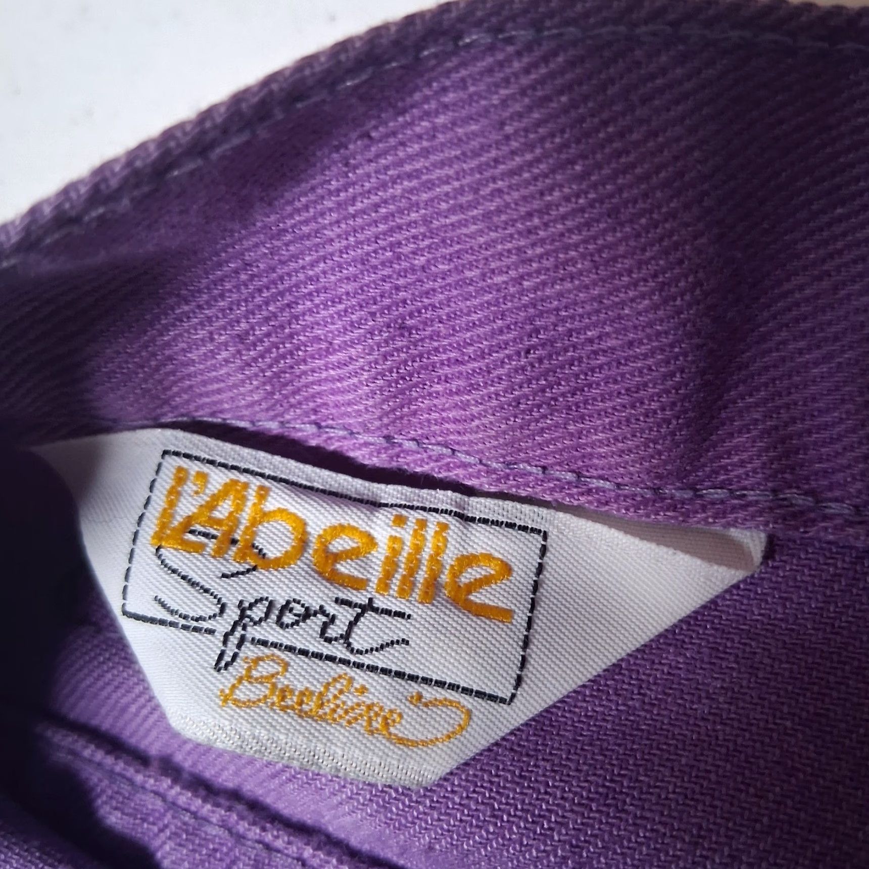 Vintage VINTAGE L'Abeille Sport by Beeline Pants Ladies 80s 90s Purple Pleated Drop Waist 23x27 Slim Tapered Crew Hem Size 32" / US 10 / IT 46 - 5 Thumbnail